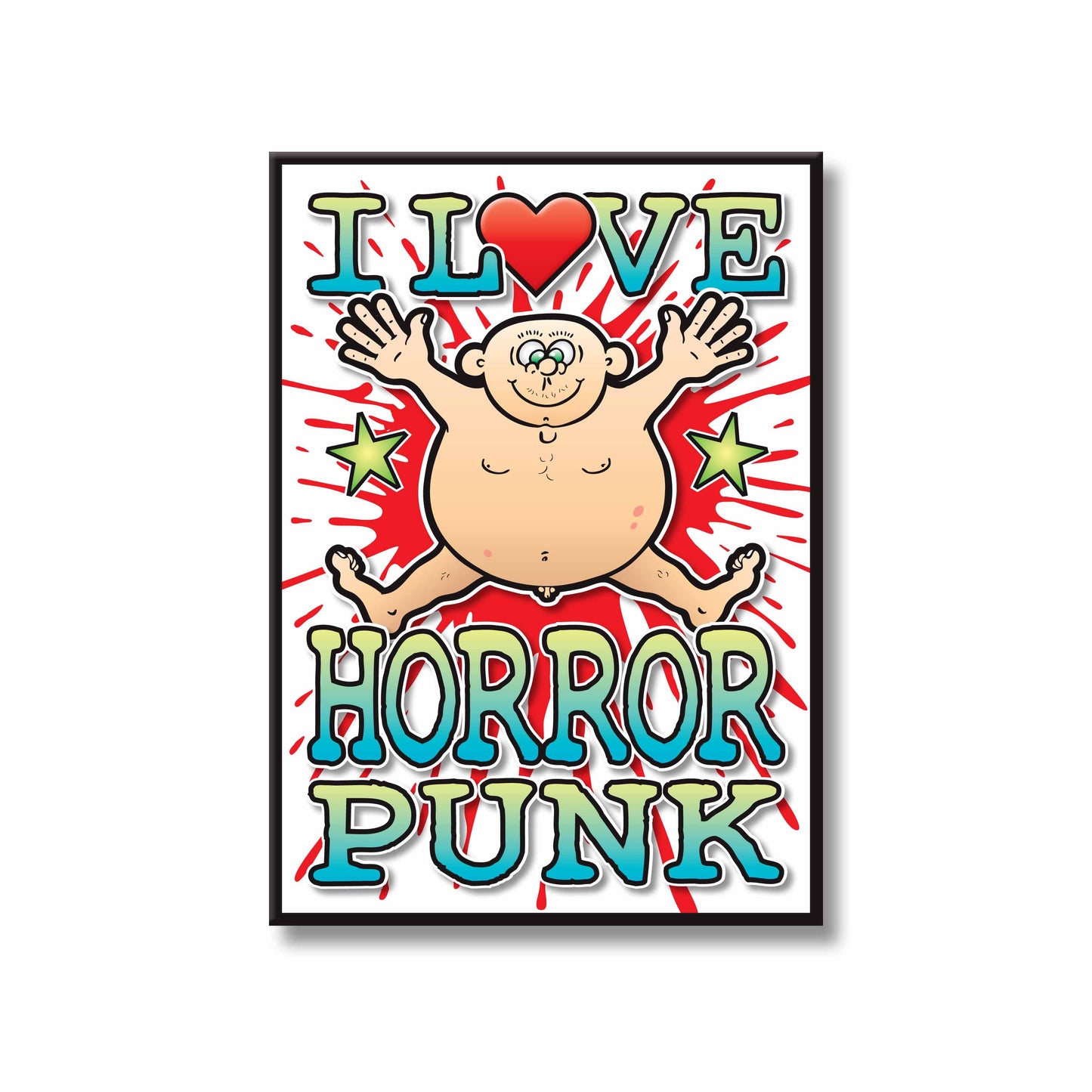 Horror Punk Art Print / Love Music Poster / Wall Décor / Rock Guru