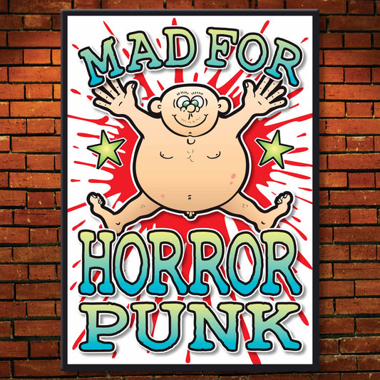 Horror Punk Art Print / Mad For Music Poster / Wall Décor