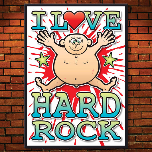 Hard Rock Art Print / Love Music Poster / Wall Décor / Rock Guru