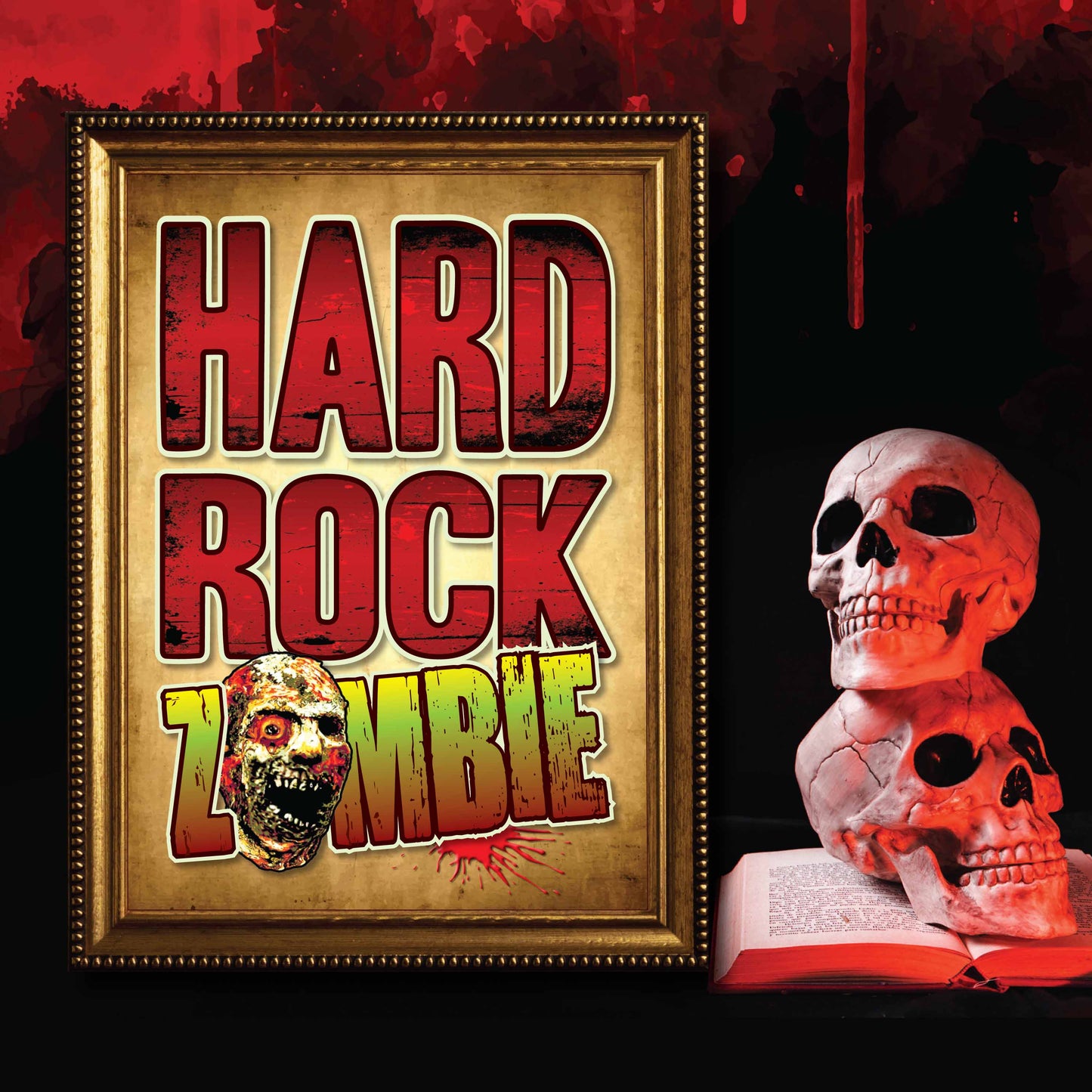 Hard Rock Zombie - Art Print + Birthday Card + Metal Pin Badge