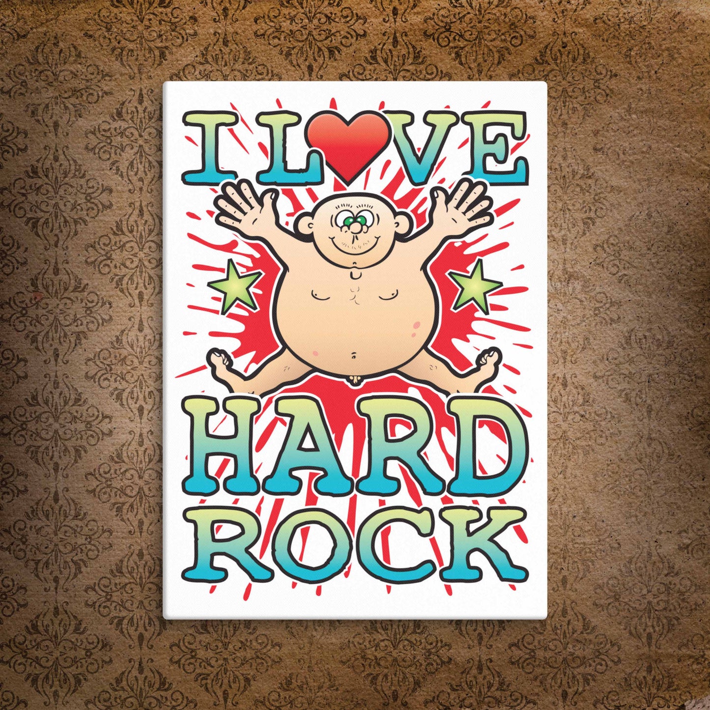 Hard Rock Canvas Print 30x40cm