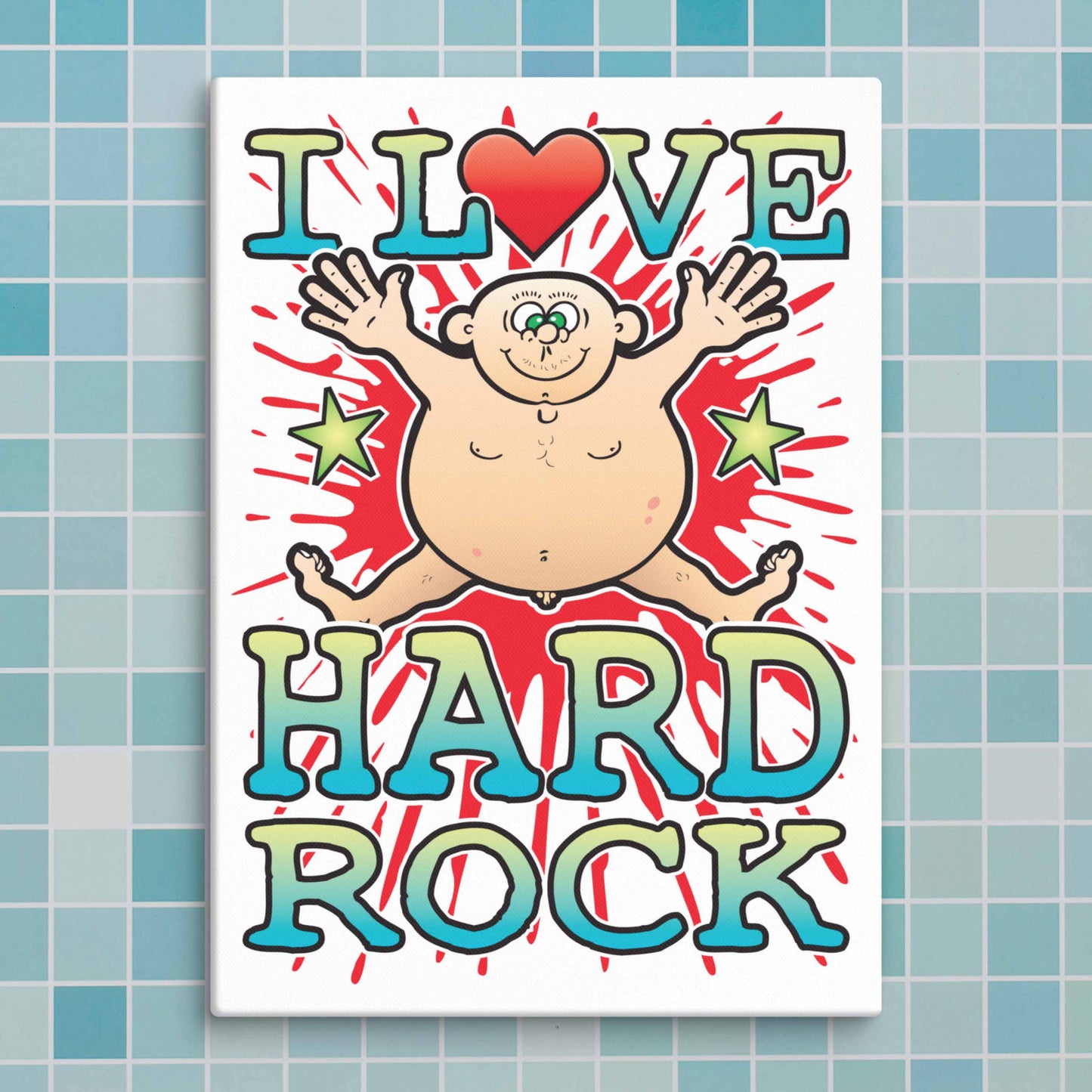 Hard Rock Canvas Print 30x40cm
