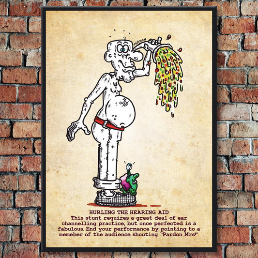 Hurling The Hearing Aid Art Print