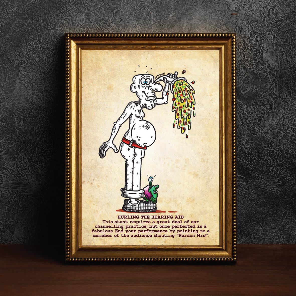 Hurling The Hearing Aid Art Print