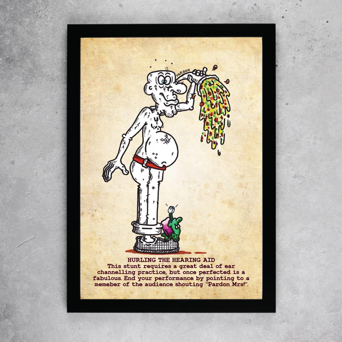 Hurling The Hearing Aid Art Print