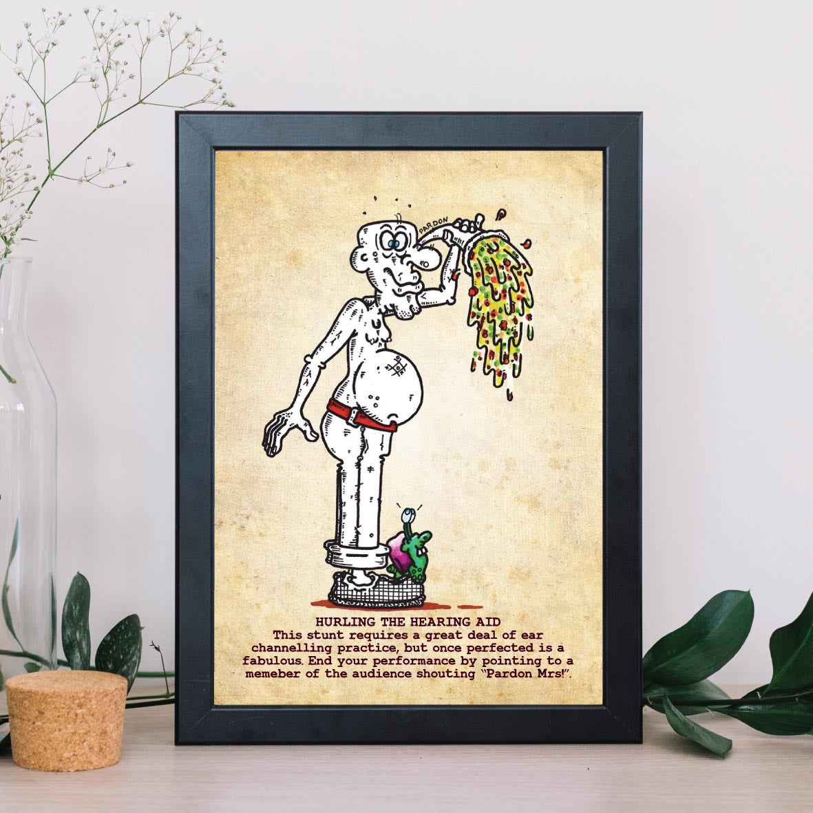 Hurling The Hearing Aid Art Print