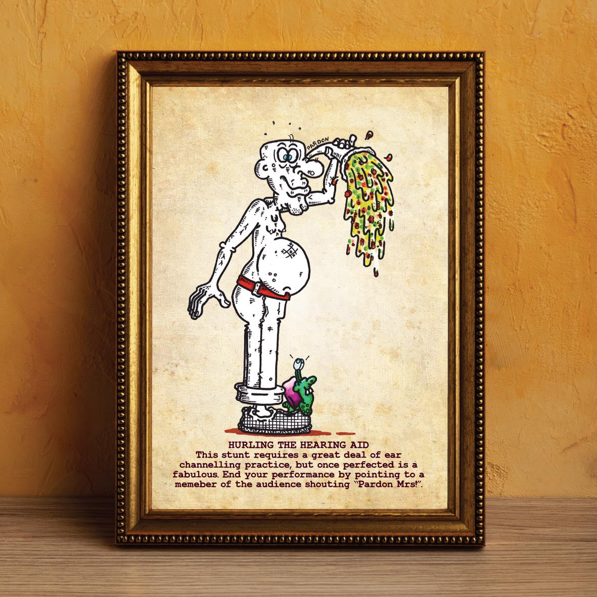 Hurling The Hearing Aid Art Print