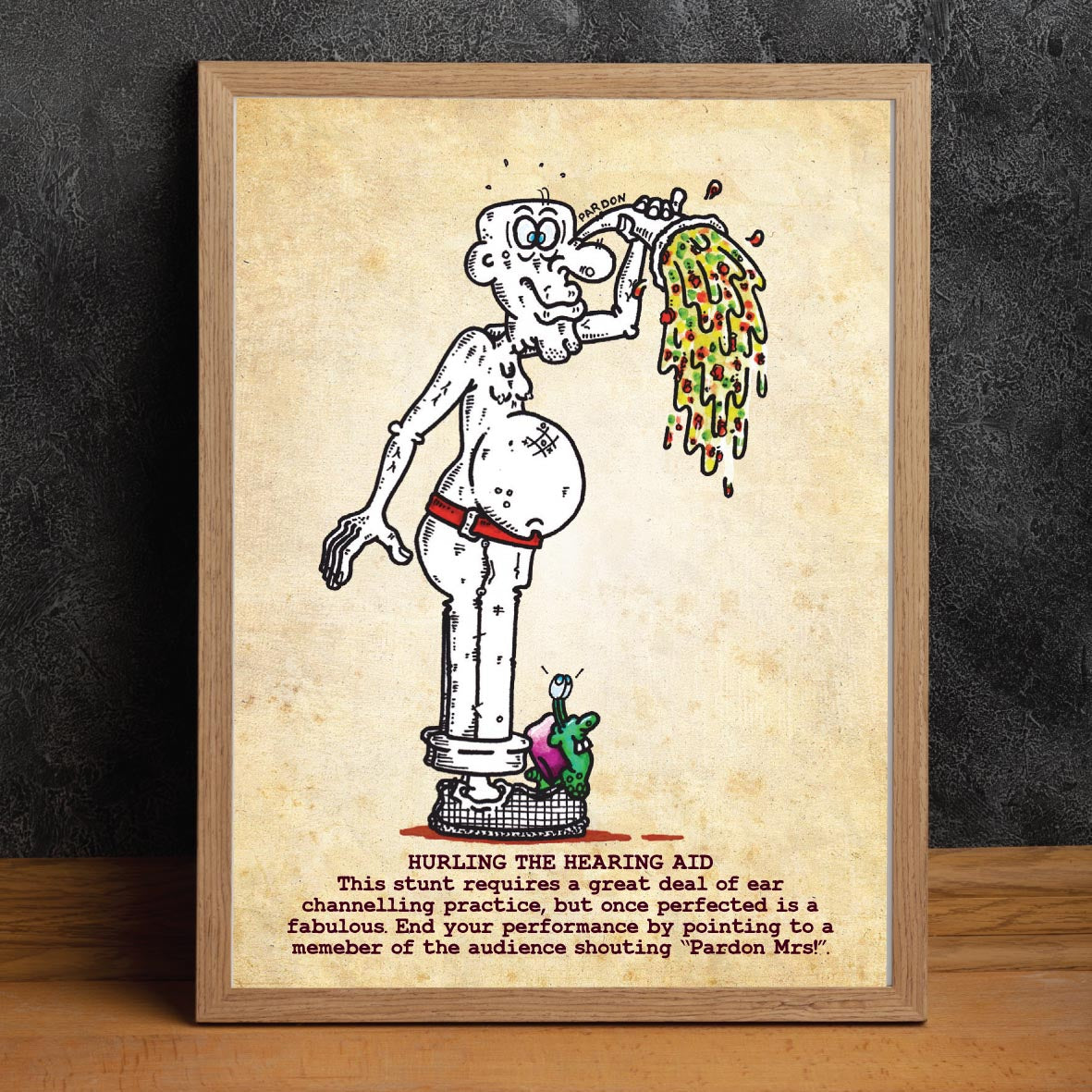 Hurling The Hearing Aid Art Print