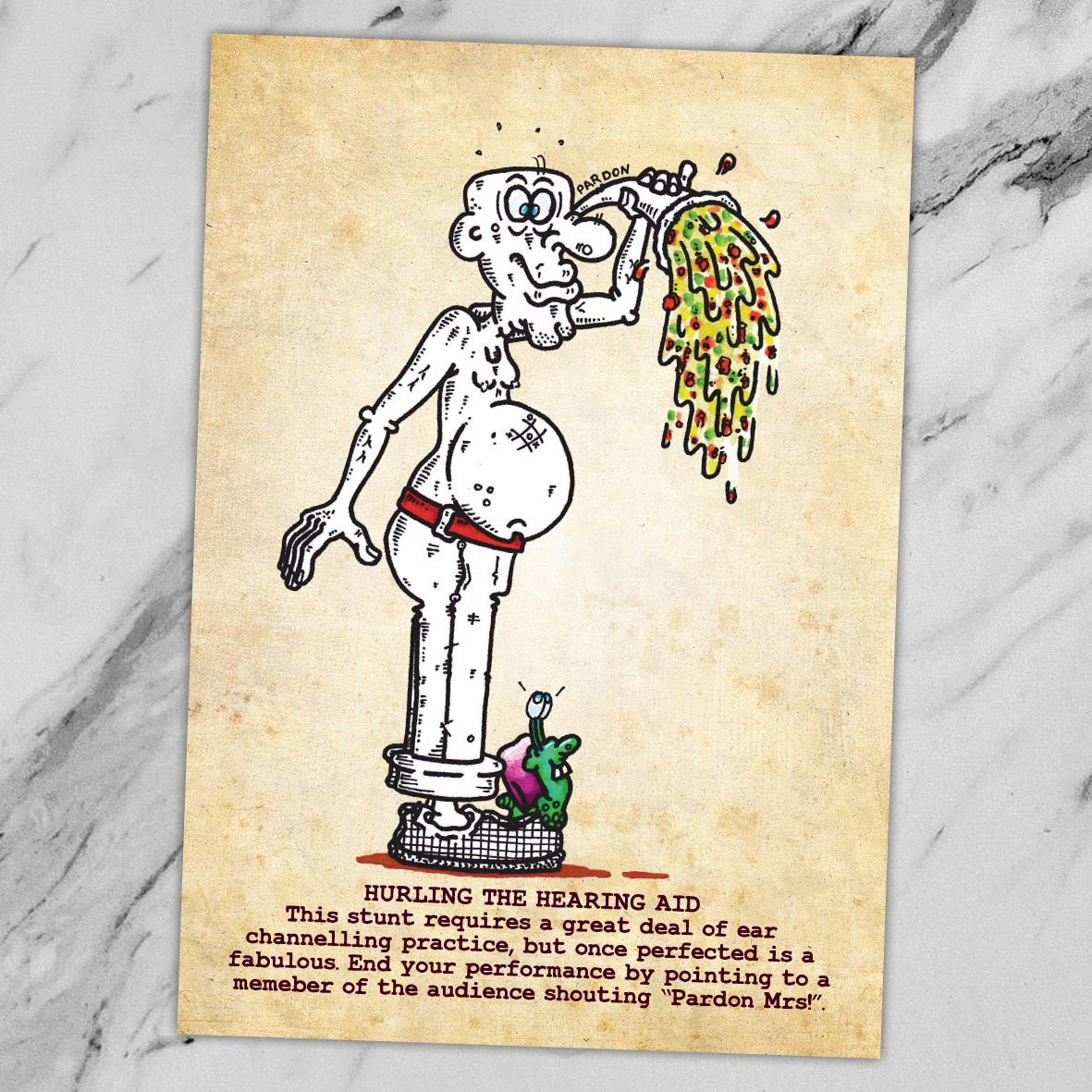 Hurling The Hearing Aid Art Print