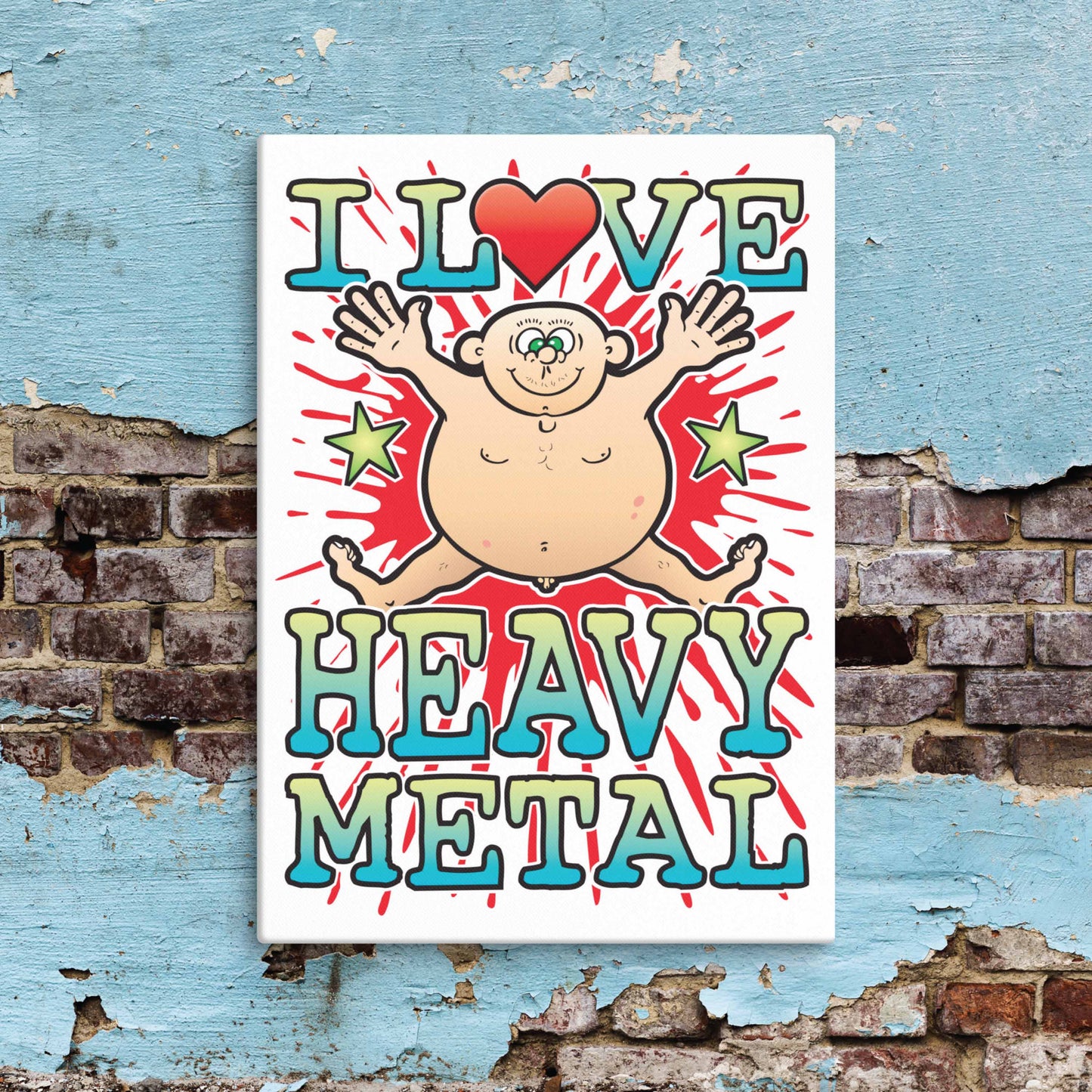 Heavy Metal Canvas Print 30x40cm