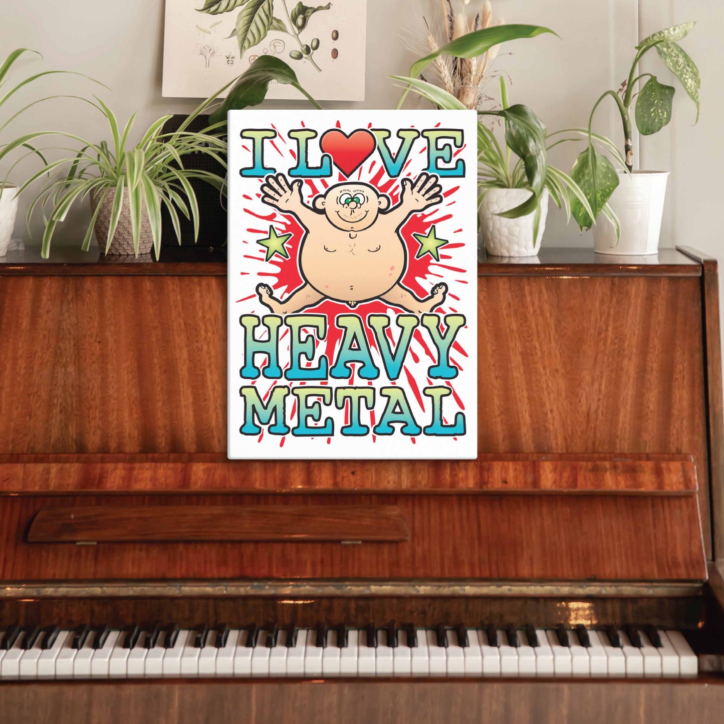 Heavy Metal Canvas Print 30x40cm