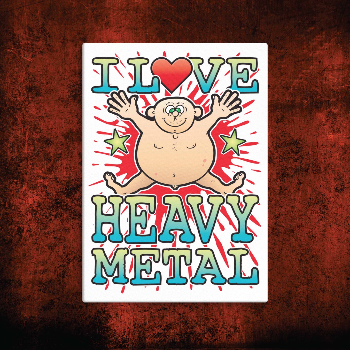 Heavy Metal Canvas Print 30x40cm