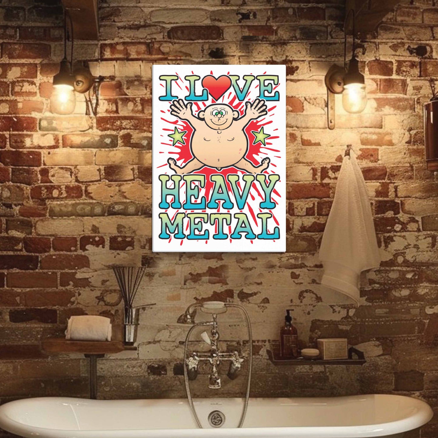Heavy Metal Canvas Print 30x40cm