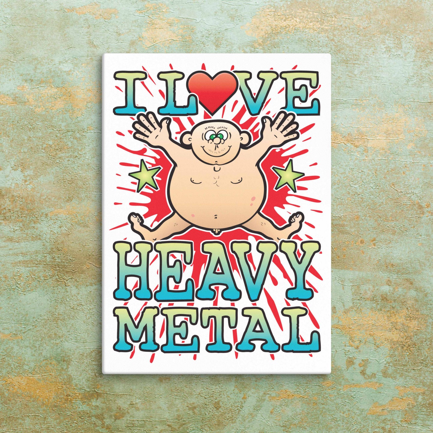 Heavy Metal Canvas Print 30x40cm