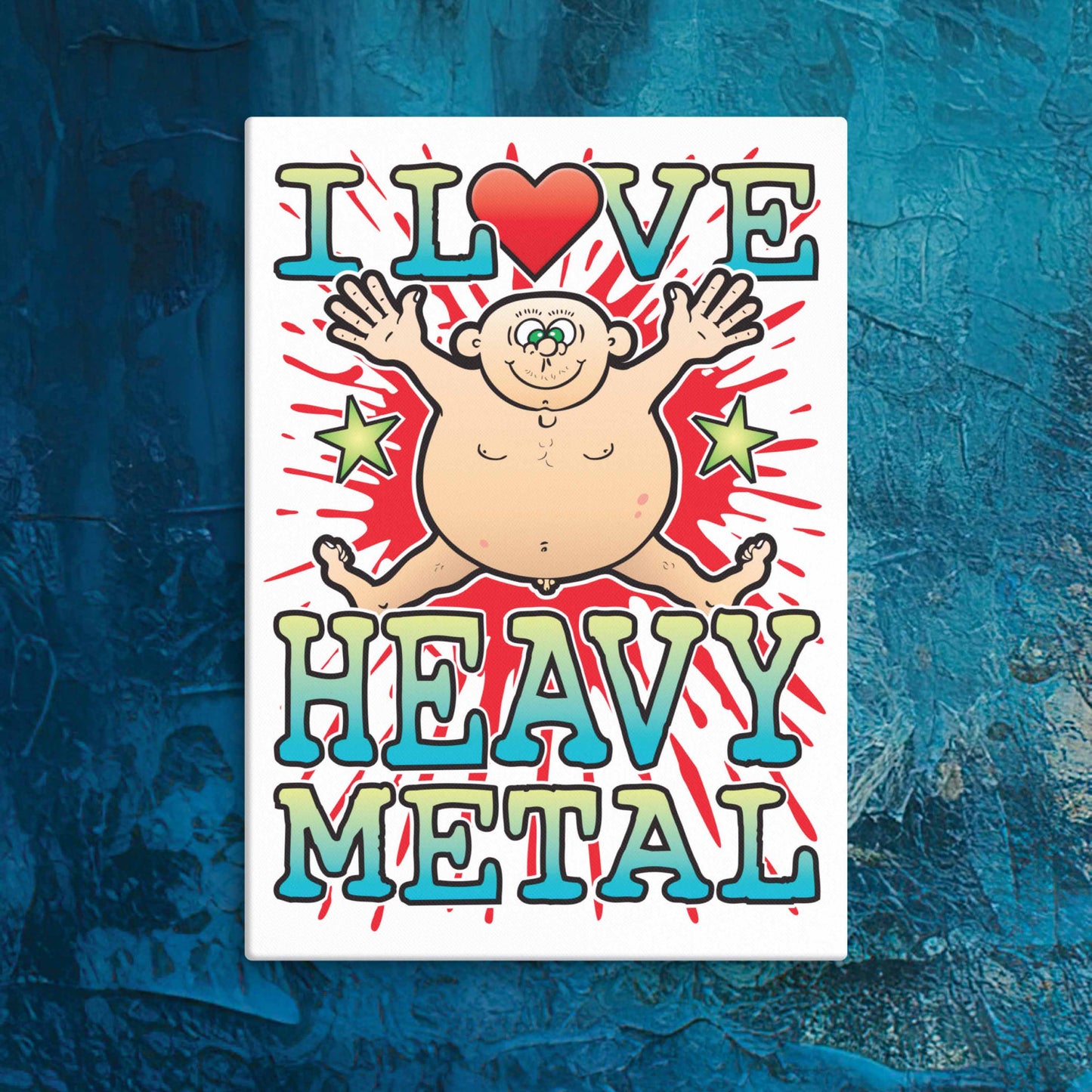 Heavy Metal Canvas Print 30x40cm