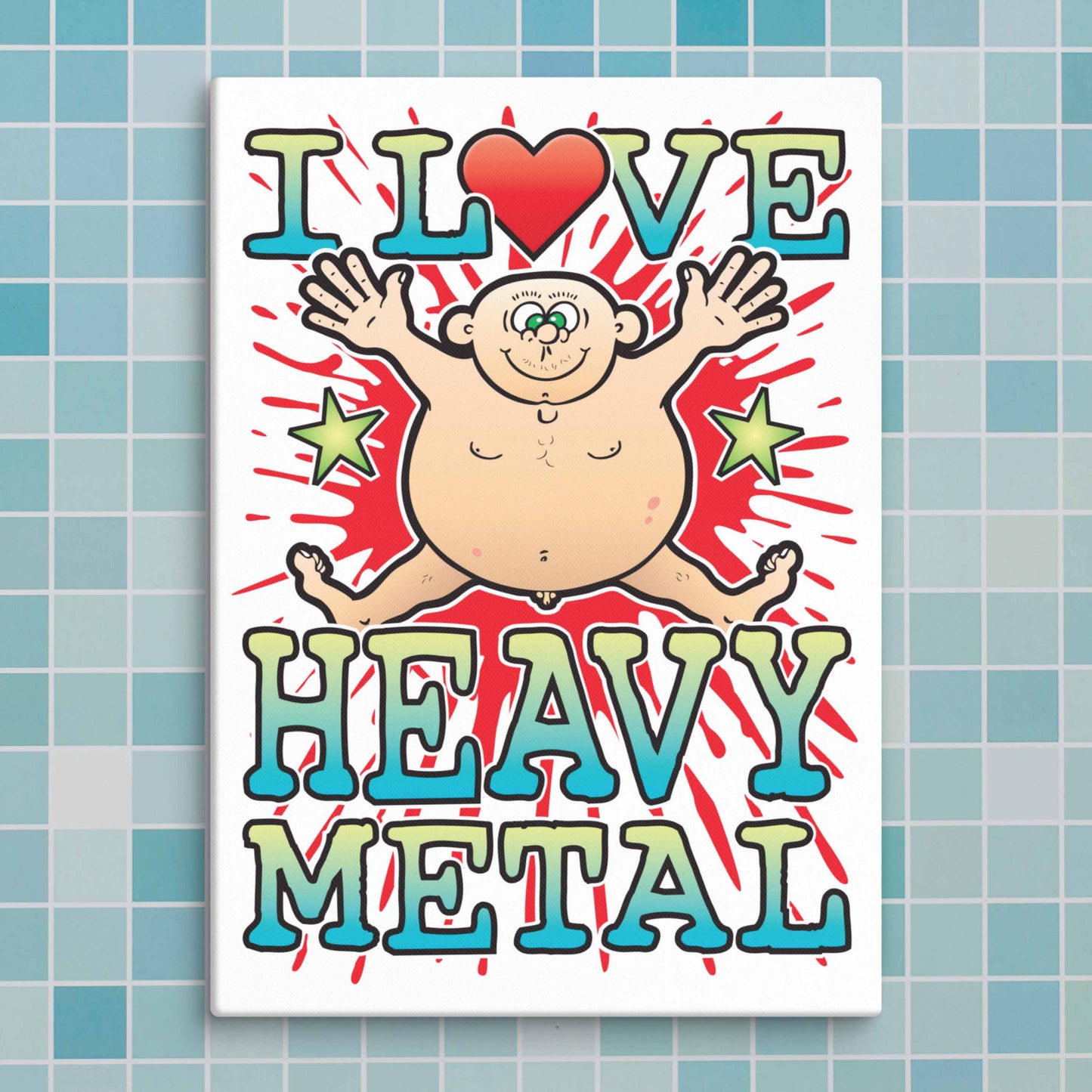 Heavy Metal Canvas Print 30x40cm