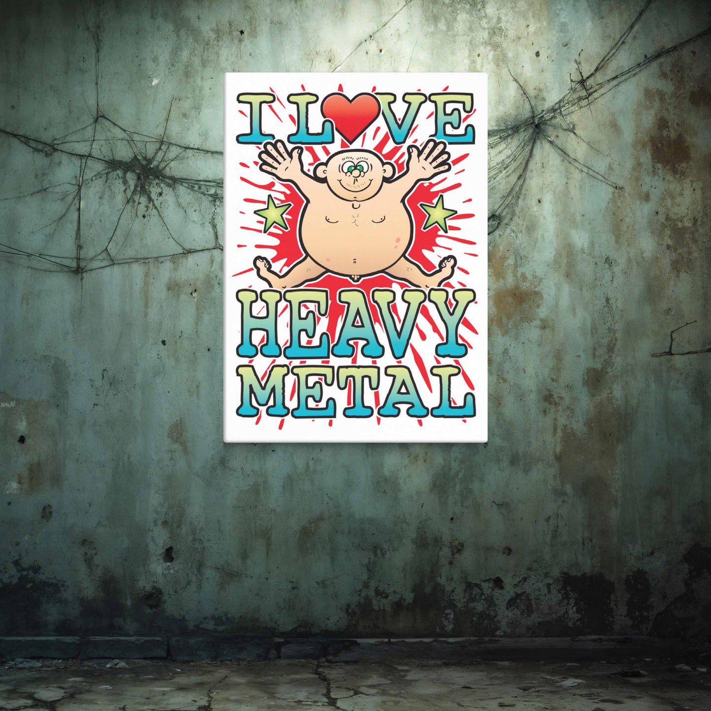 Heavy Metal Canvas Print 30x40cm