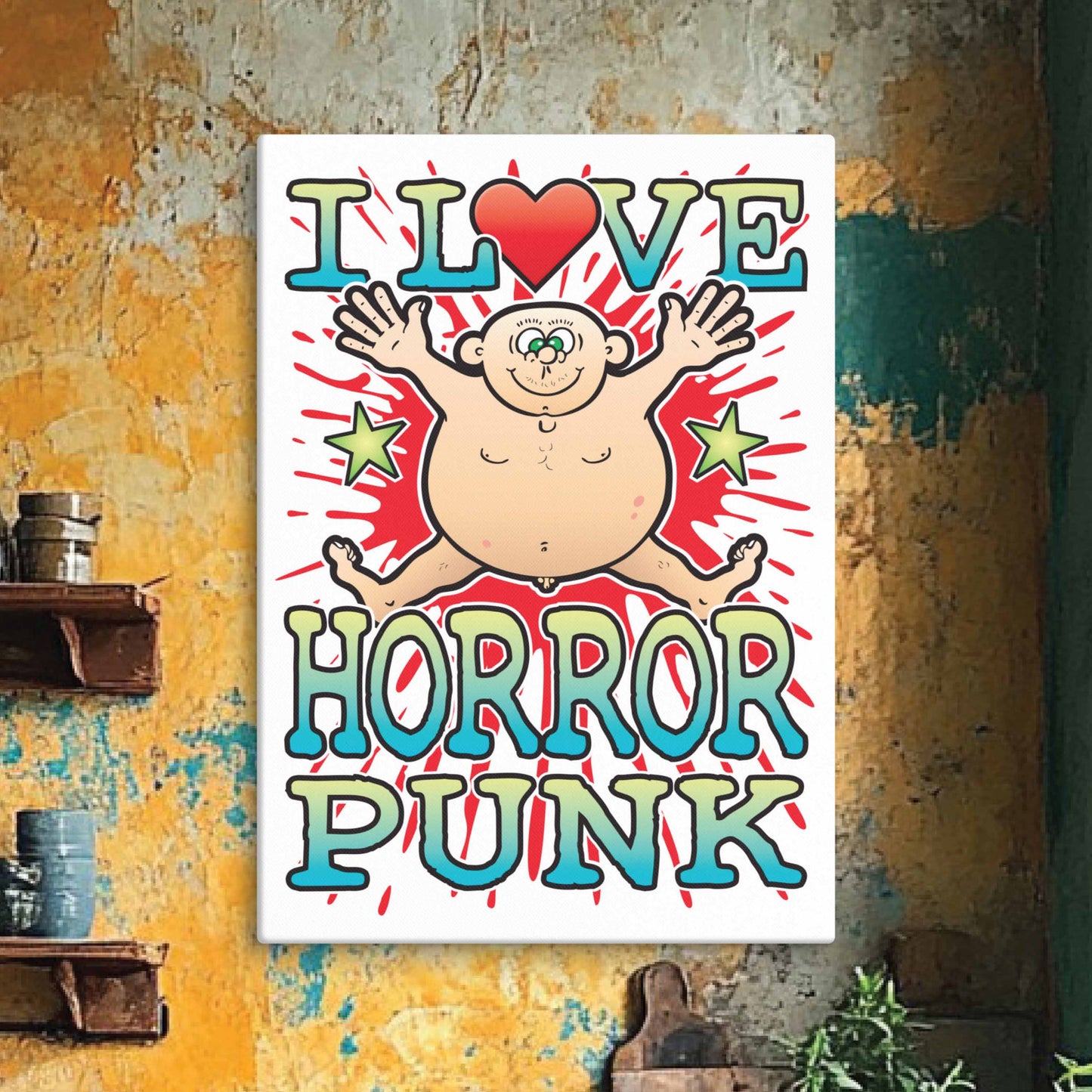 Horror Punk 51x71cm Canvas Print