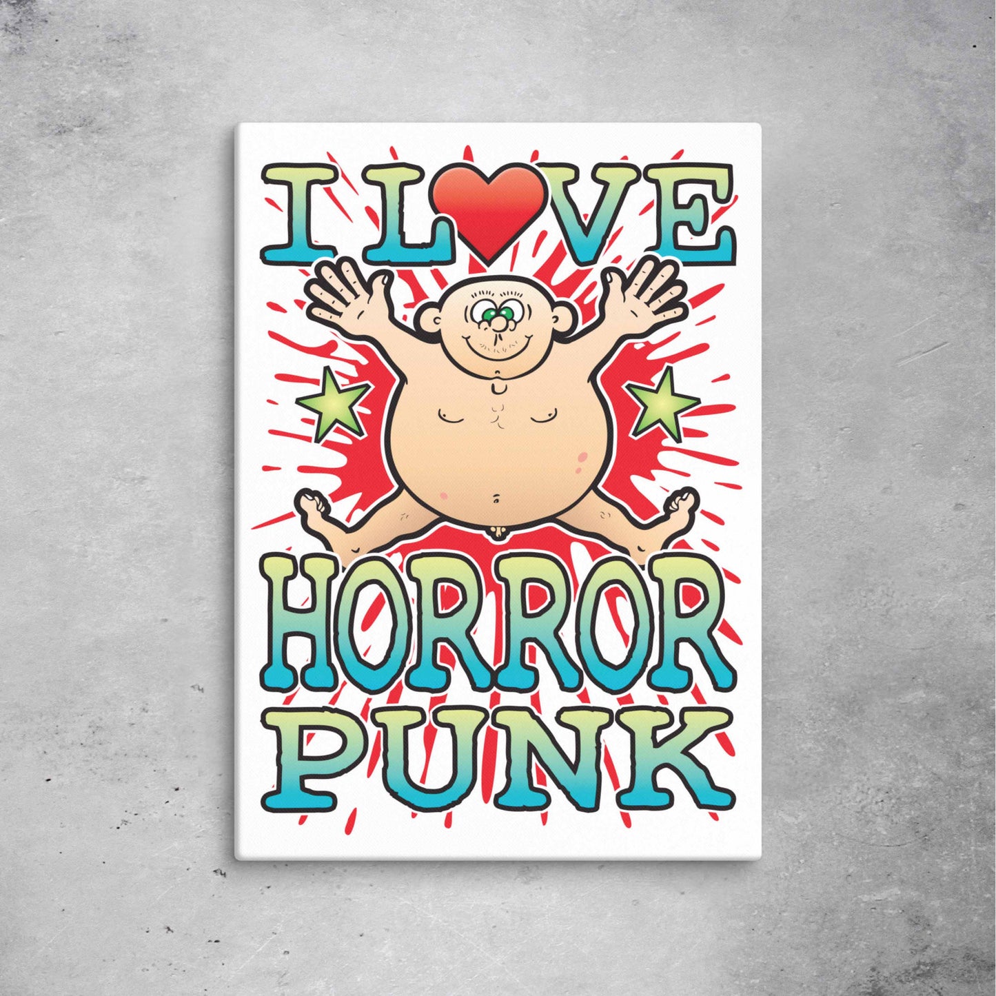 Horror Punk 51x71cm Canvas Print
