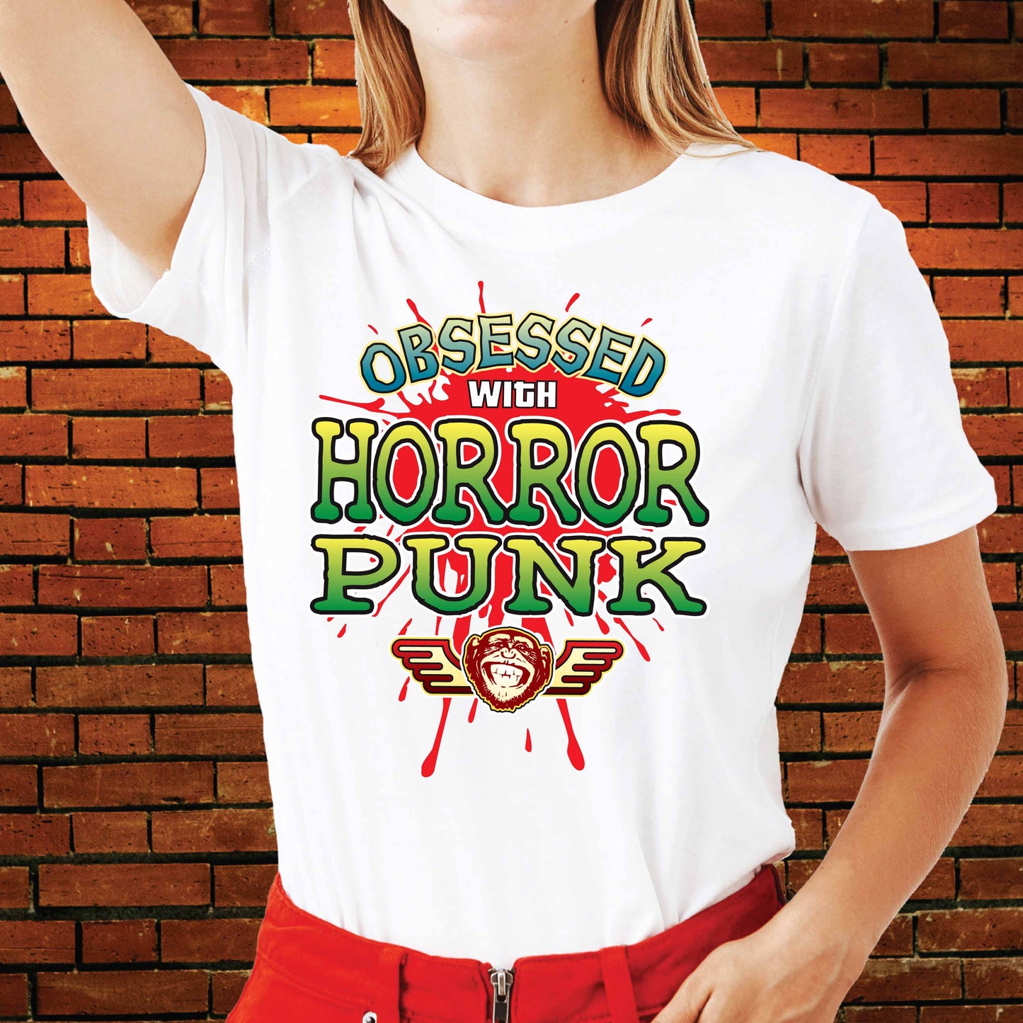 Horror Punk Obsessed Cotton T-Shirt