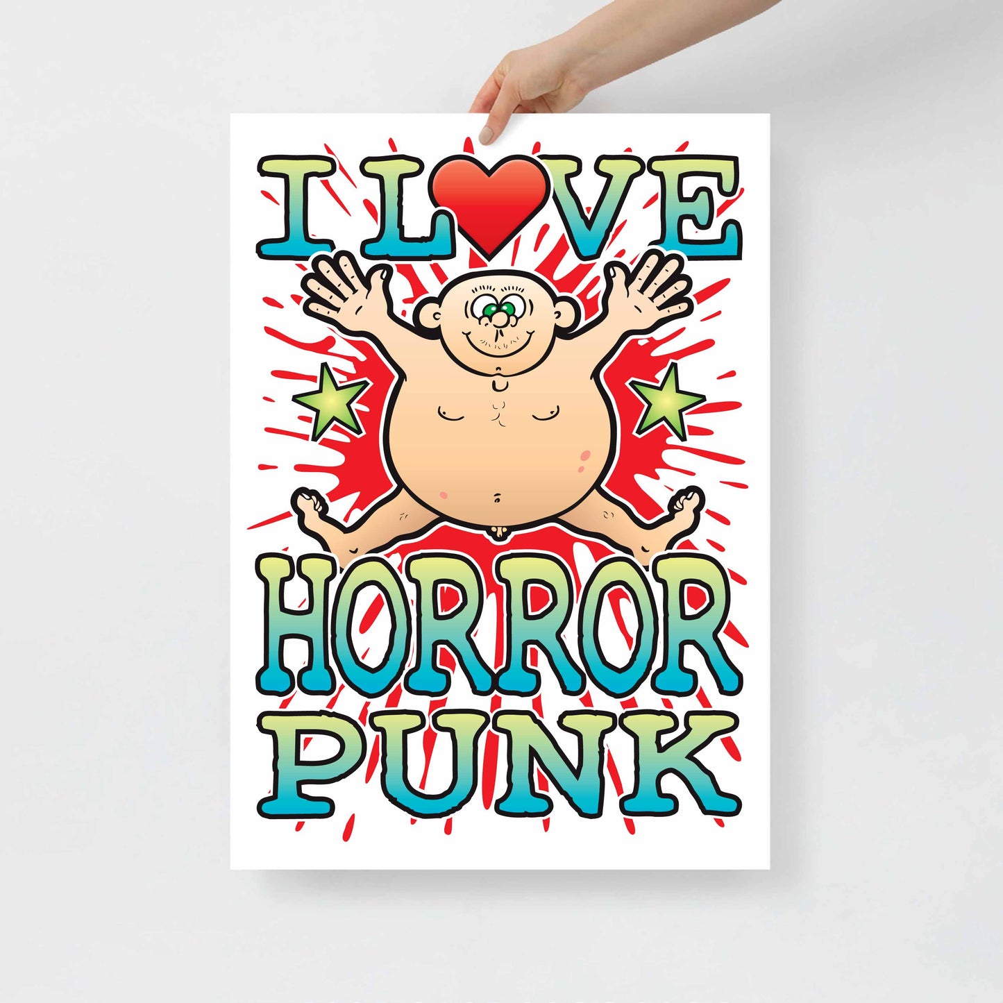 Horror Punk 50x70cm Wall Art / Love Music Poster