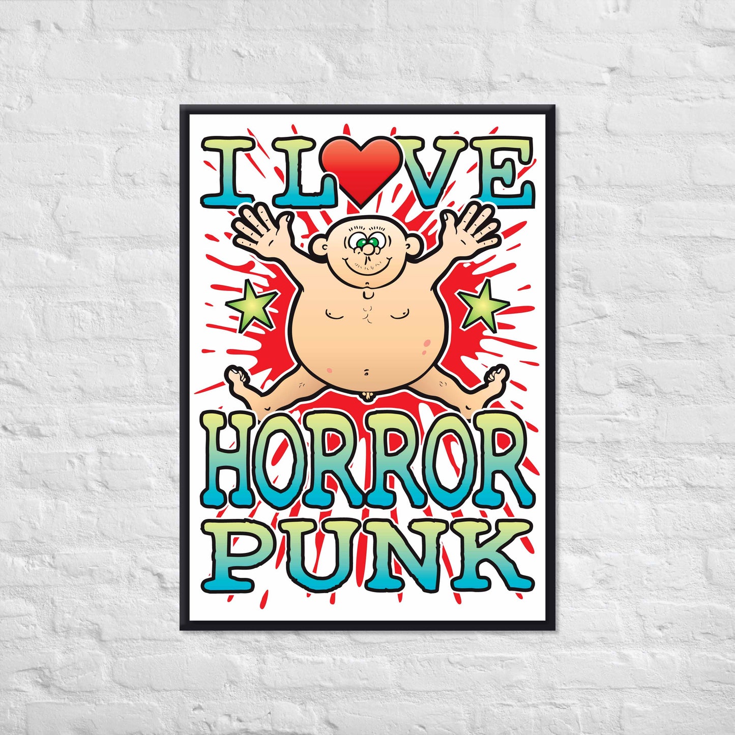 Horror Punk 50x70cm Wall Art / Love Music Poster