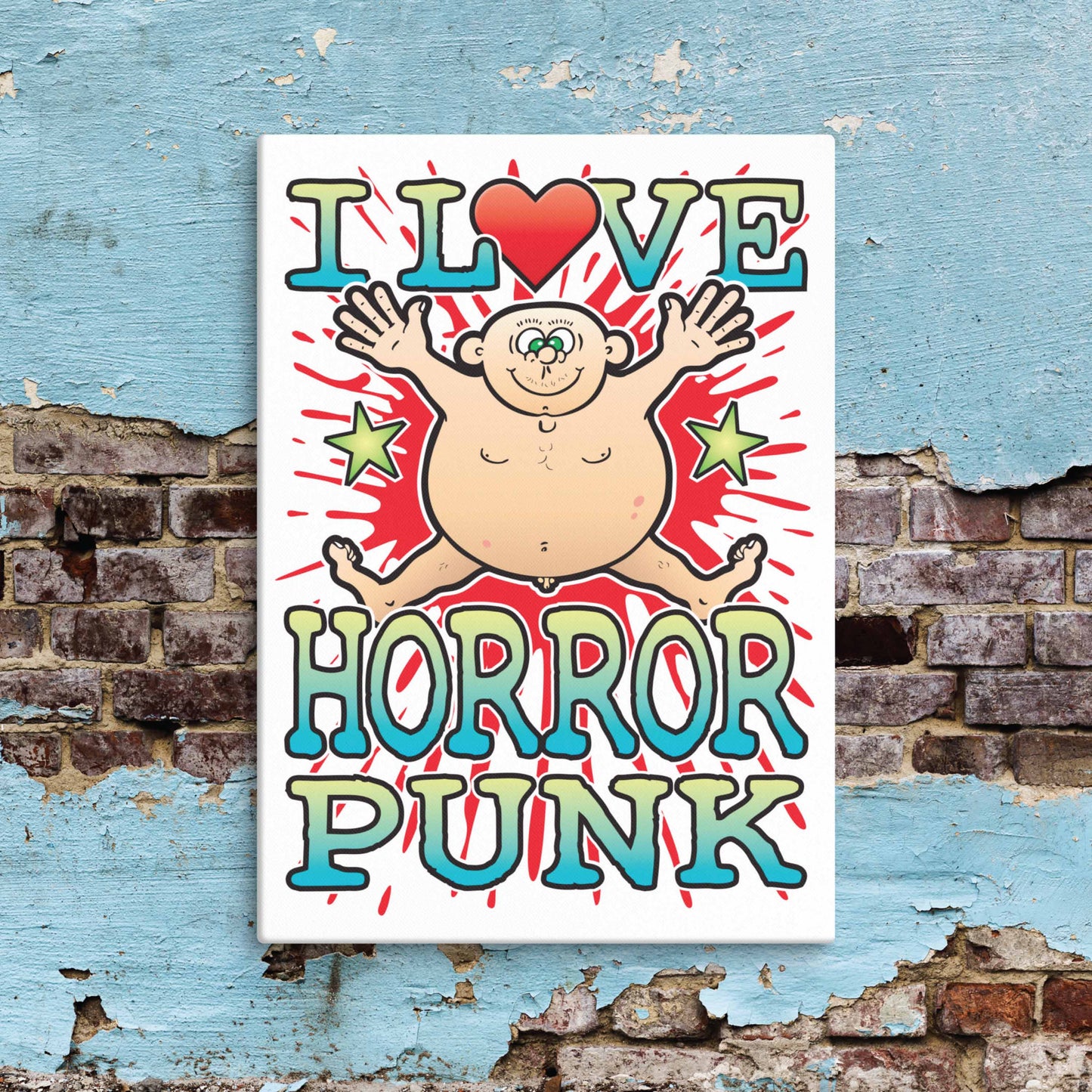 Horror Punk Canvas Print 30x40cm