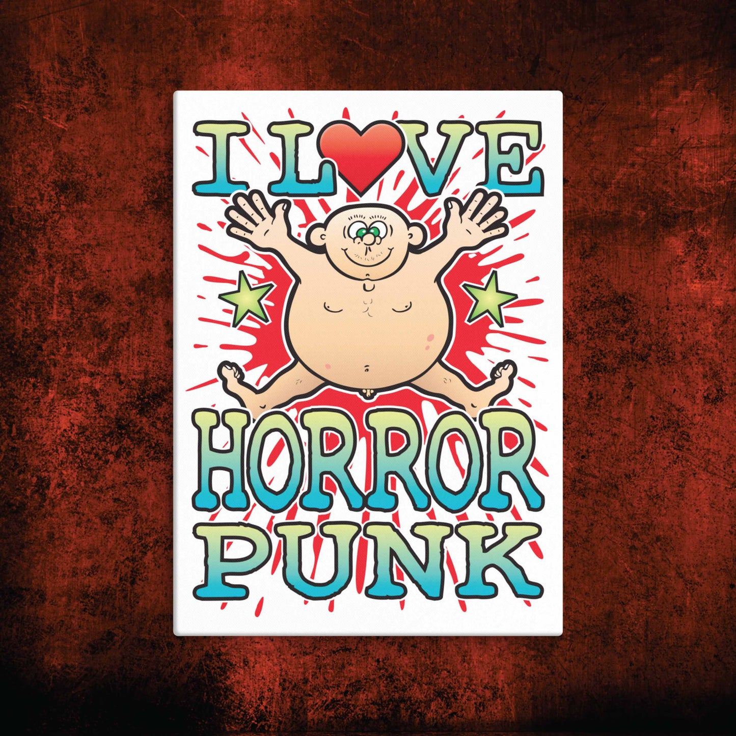 Horror Punk Canvas Print 30x40cm