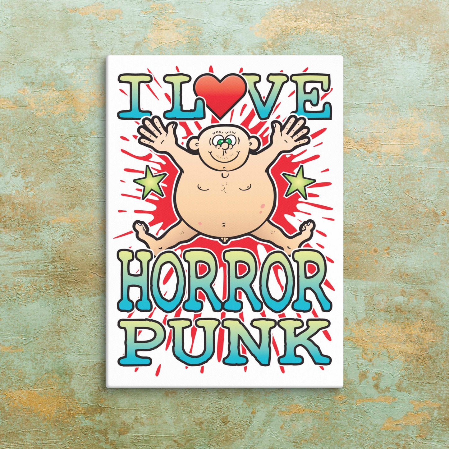 Horror Punk Canvas Print 30x40cm