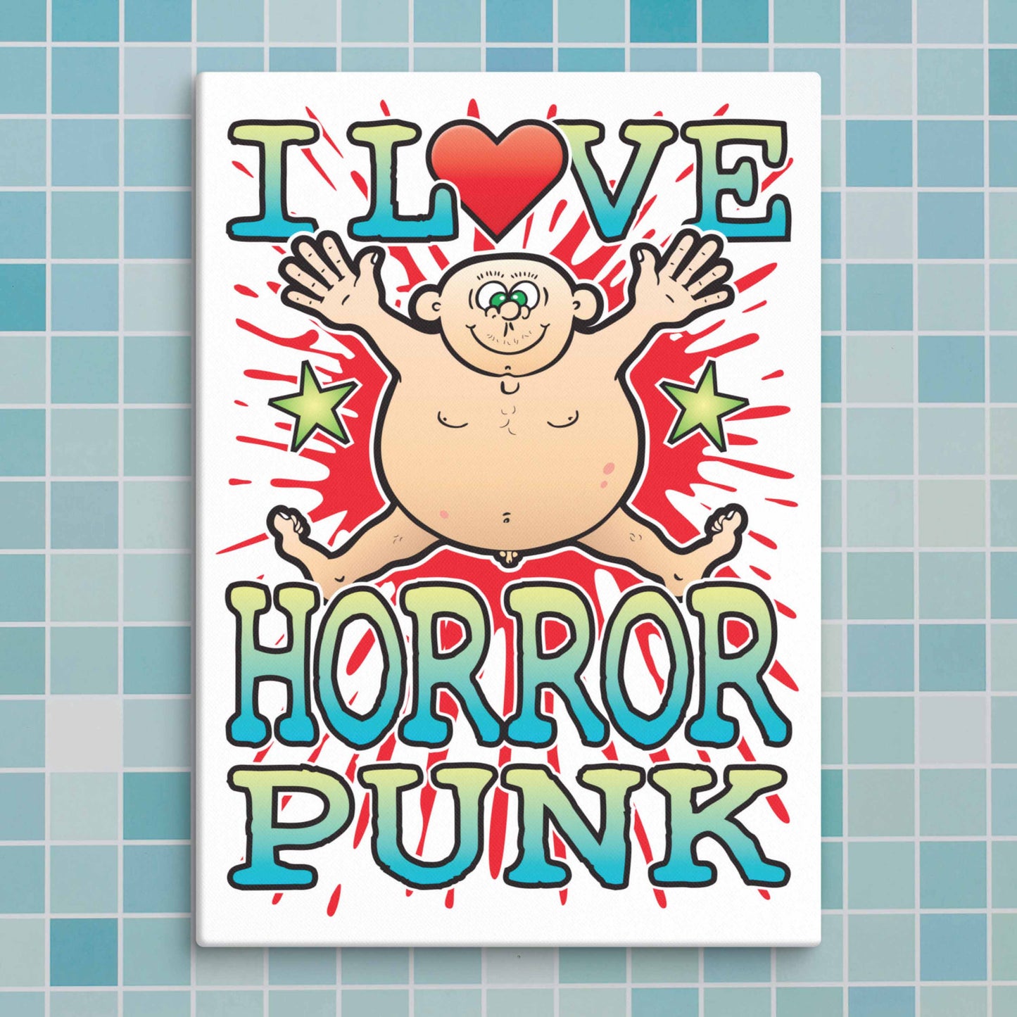 Horror Punk Canvas Print 30x40cm