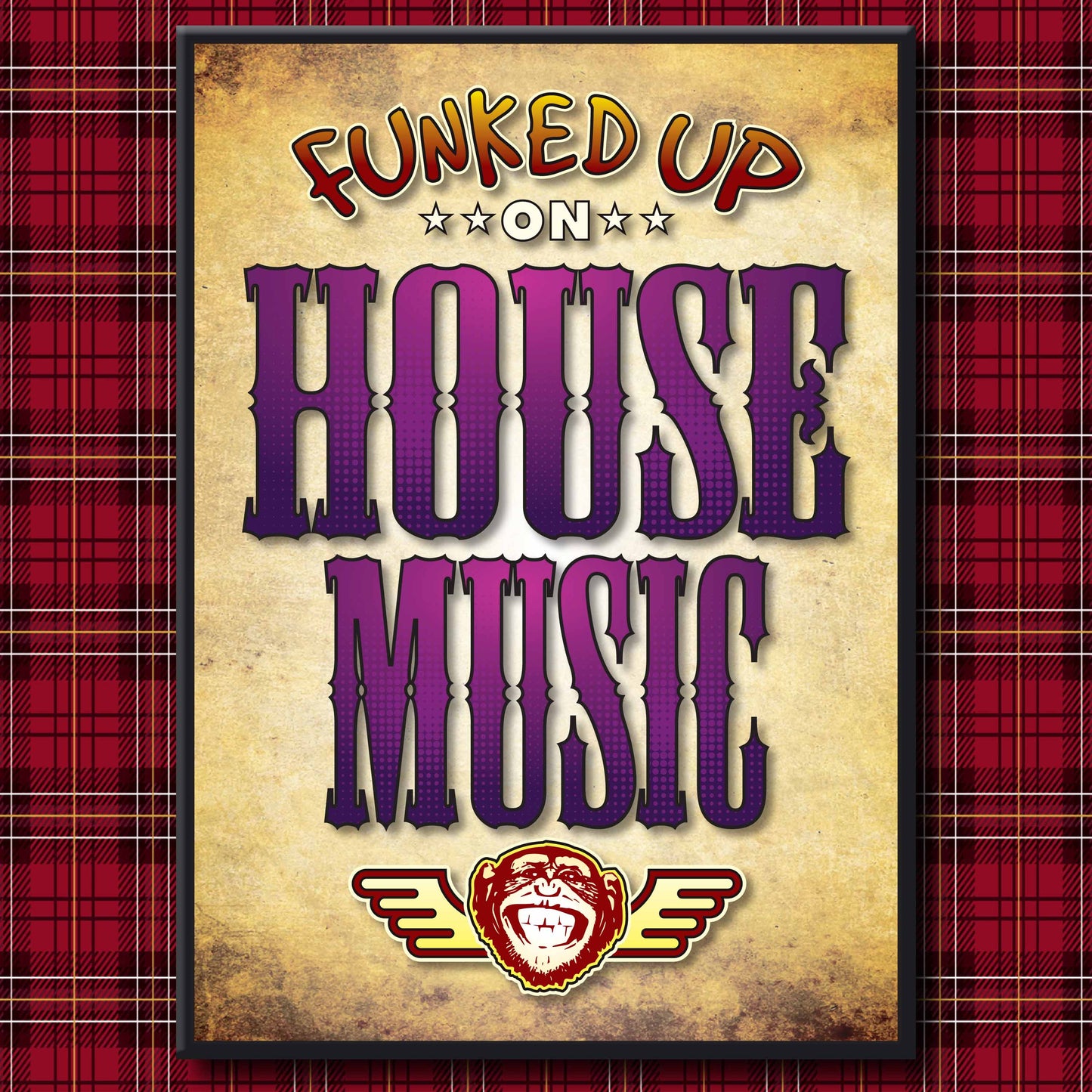 House Music Art Print / Poster / Birthday Card / Greetings Card