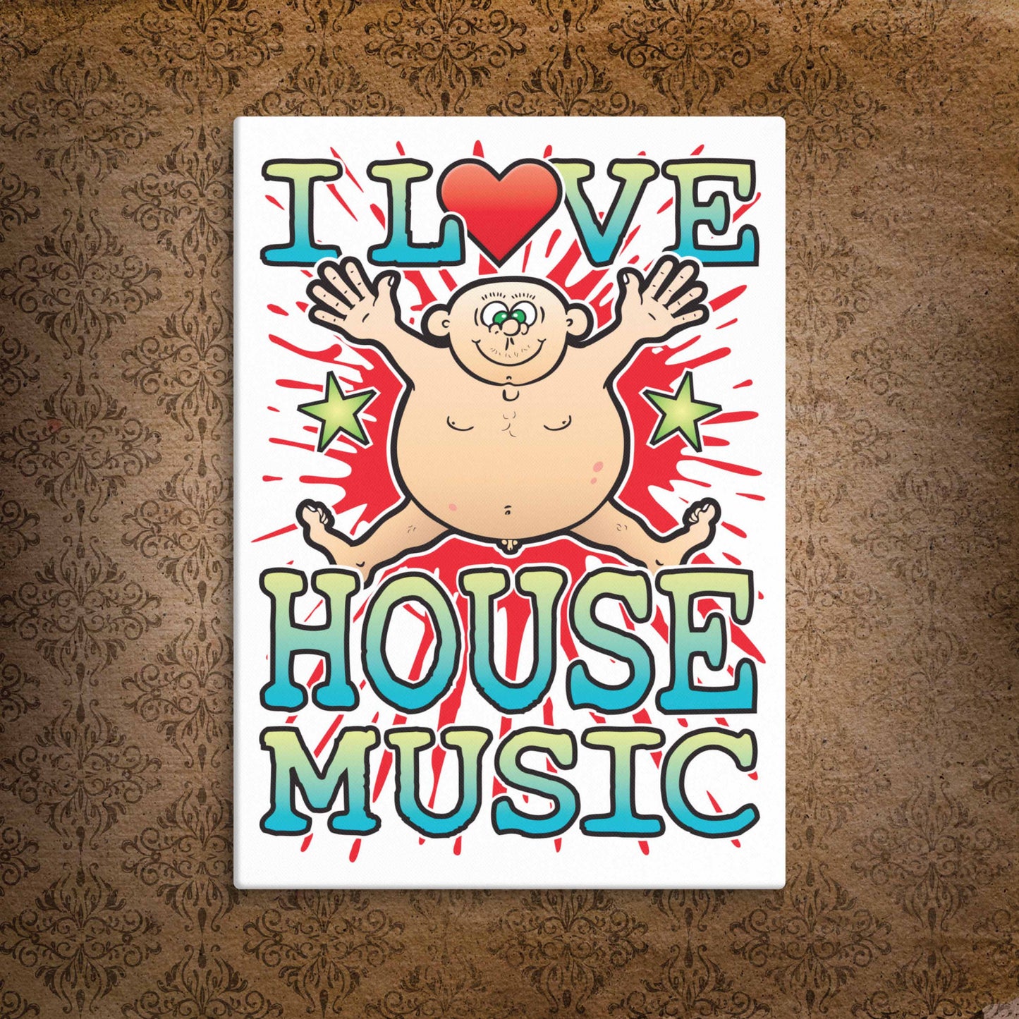 House Music Canvas Print 30x40cm