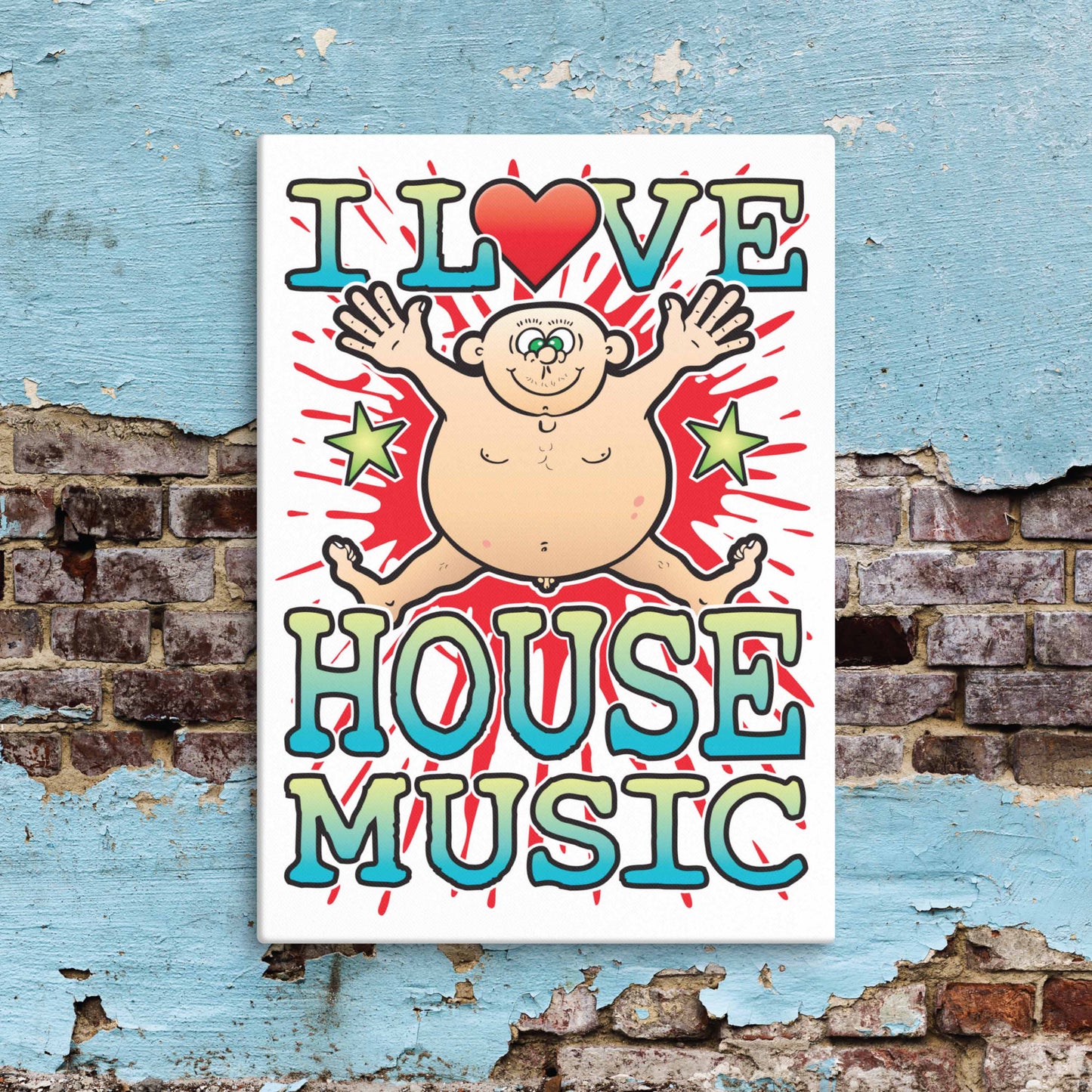 House Music Canvas Print 30x40cm