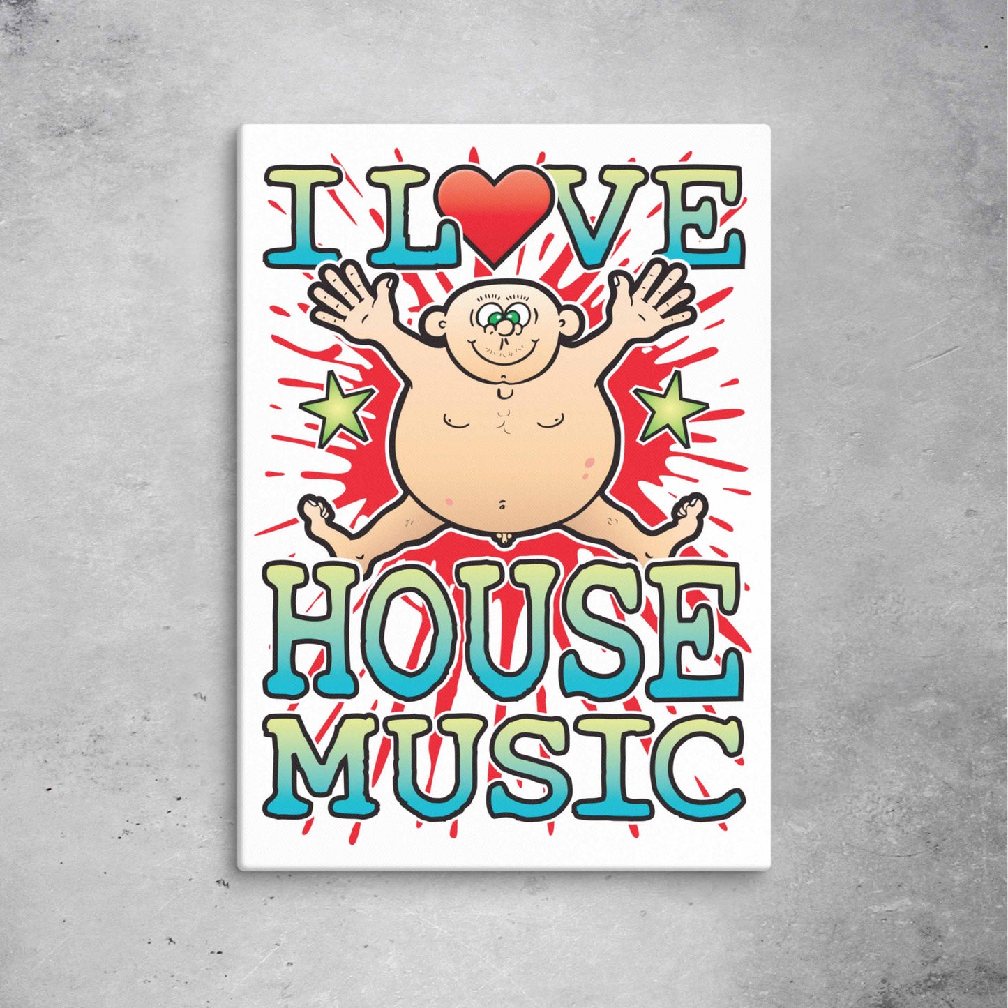 House Music 51x71cm Canvas Print
