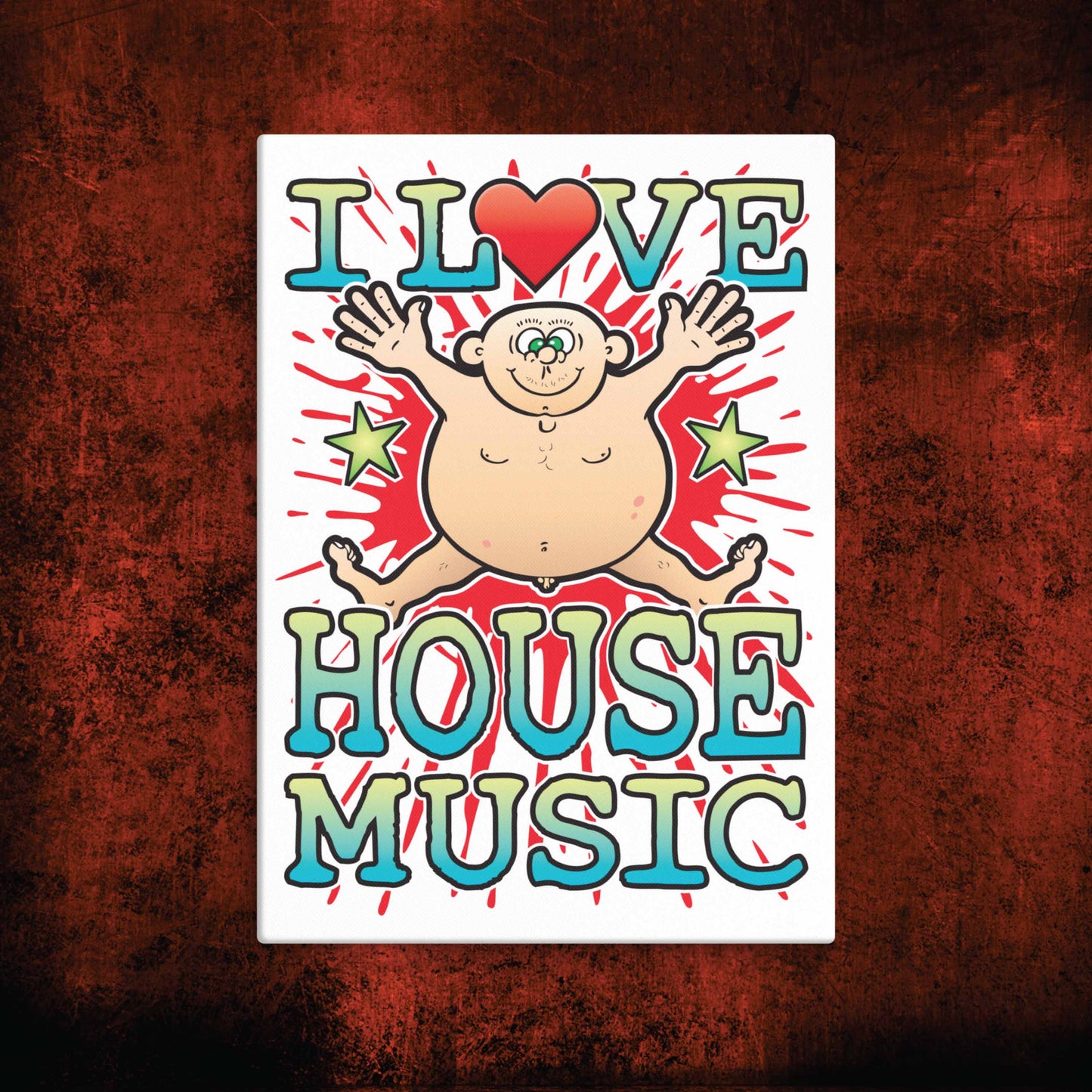 House Music Canvas Print 30x40cm