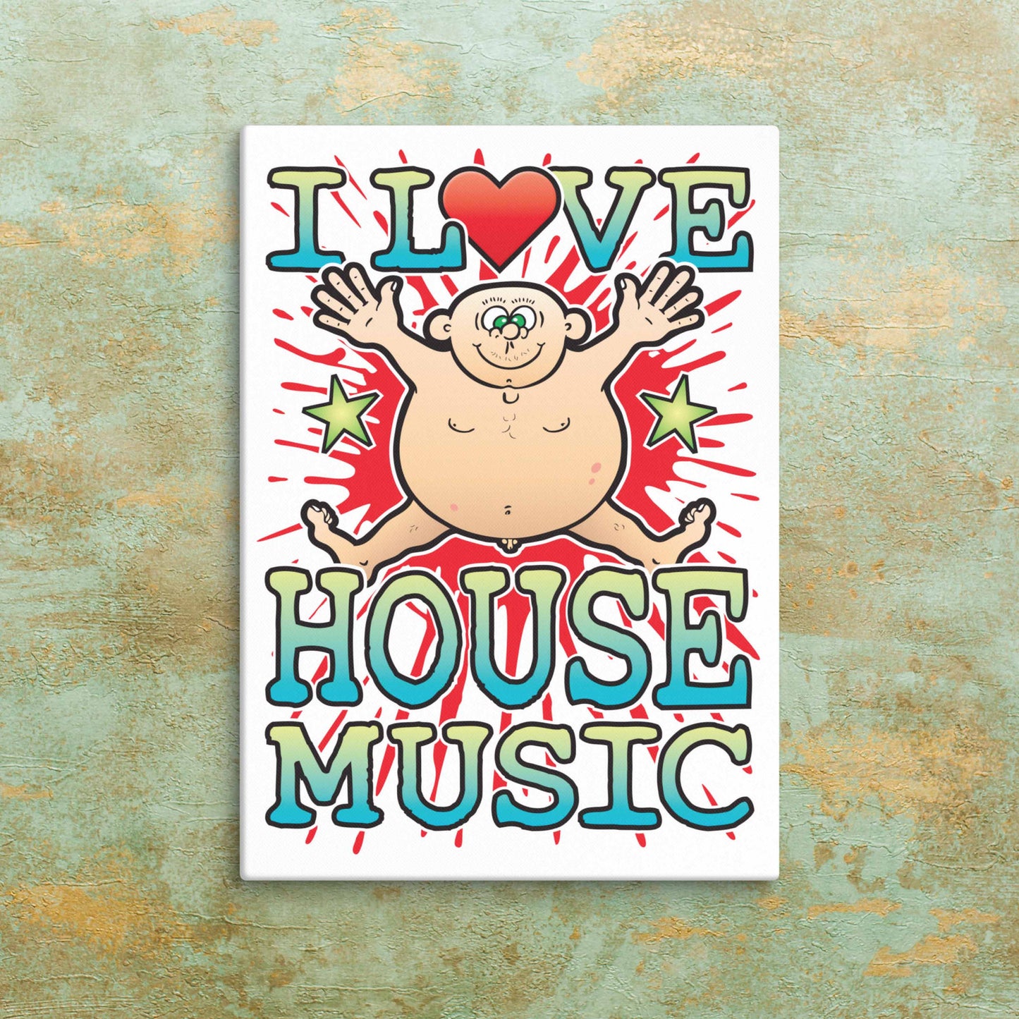 House Music Canvas Print 30x40cm