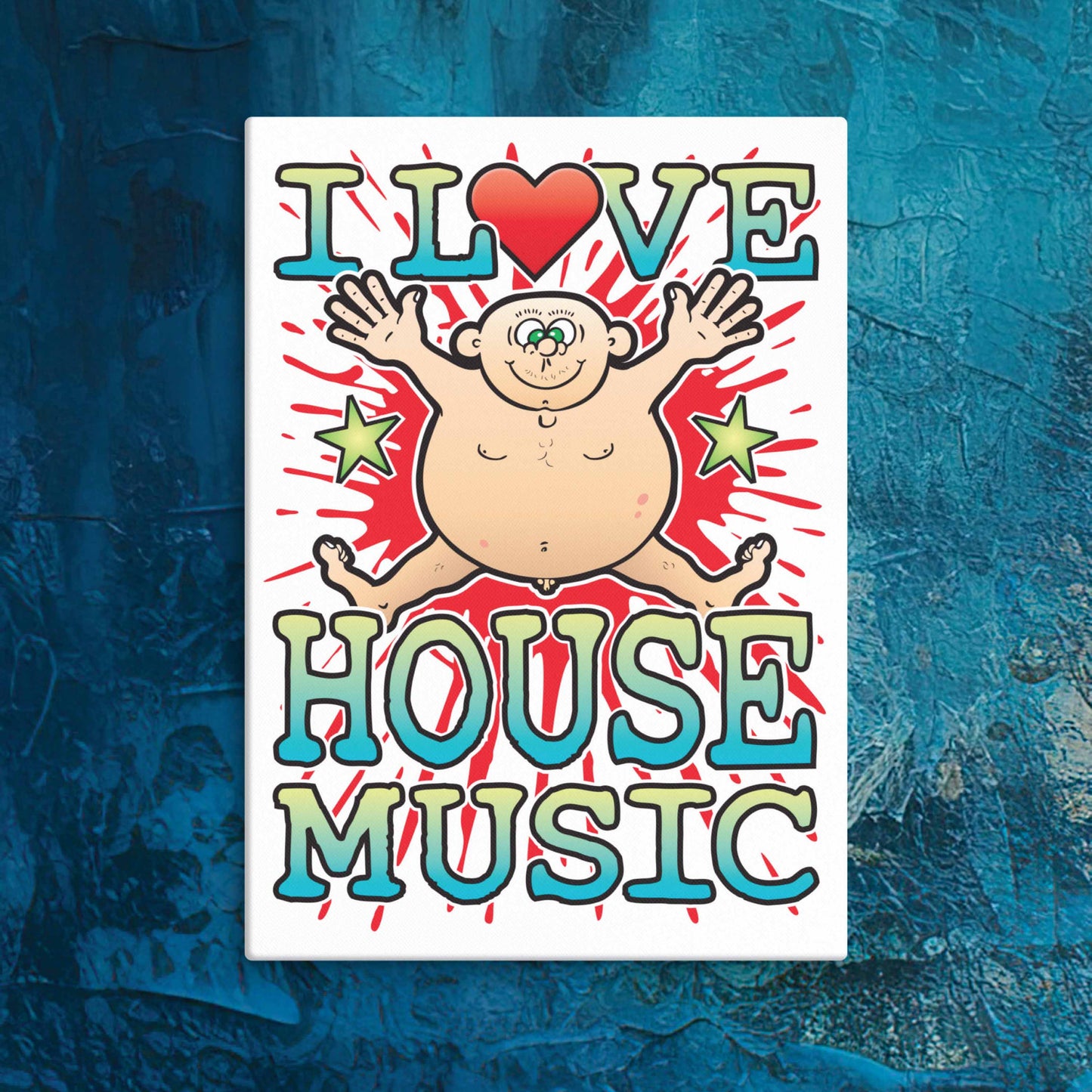 House Music Canvas Print 30x40cm