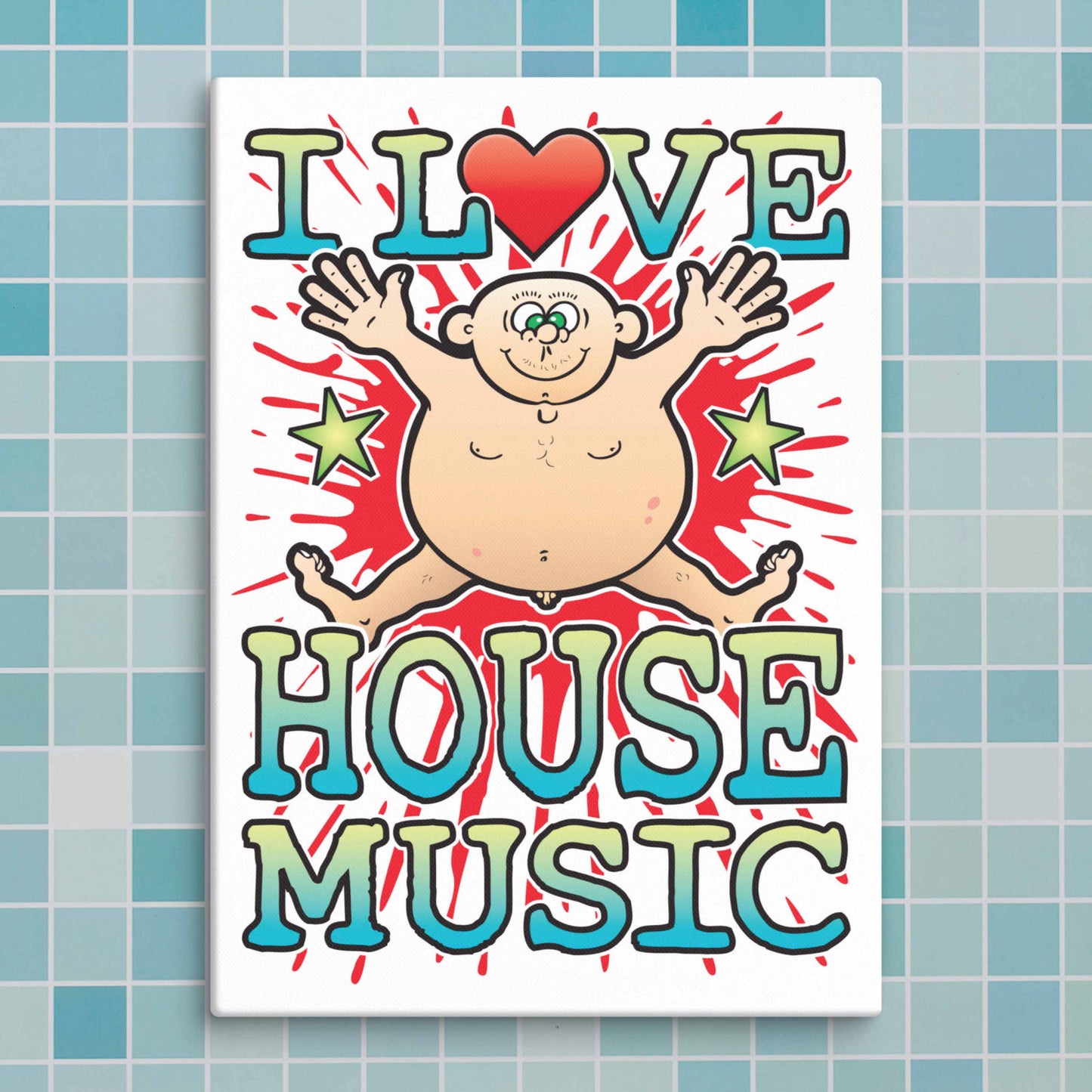 House Music Canvas Print 30x40cm