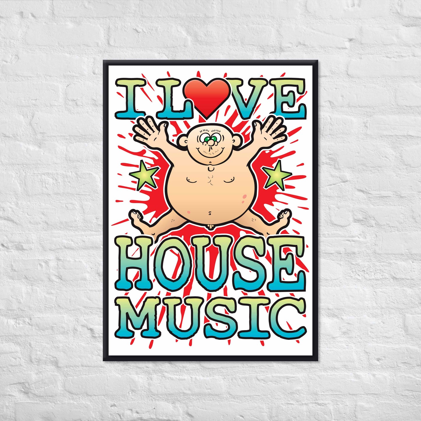 House Music 50x70cm Wall Art / Love Music Poster