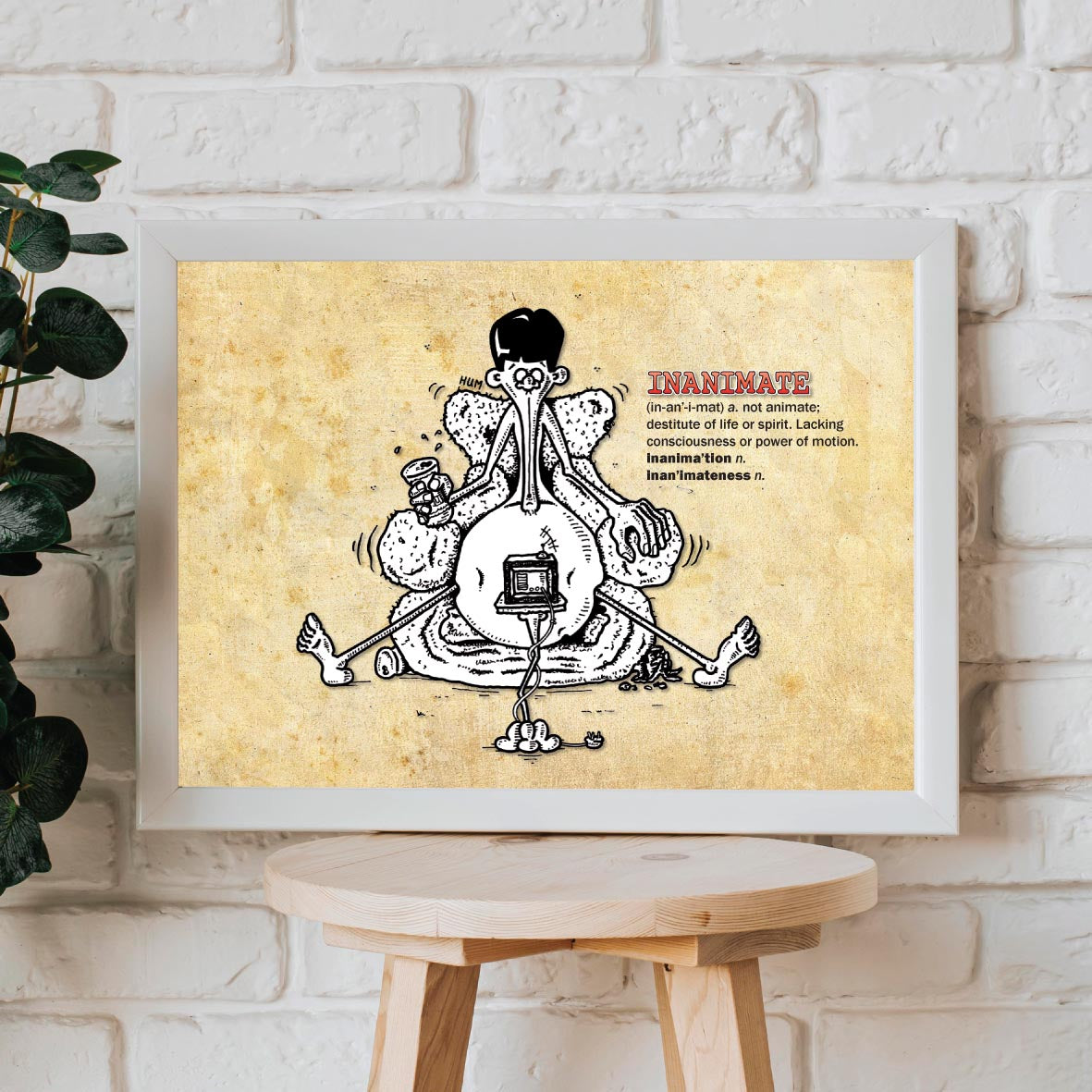 Inanimate Cartoon Art Print