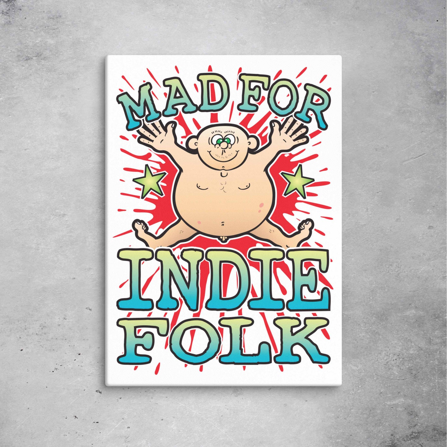 Indie Folk Canvas Print 51x71cm