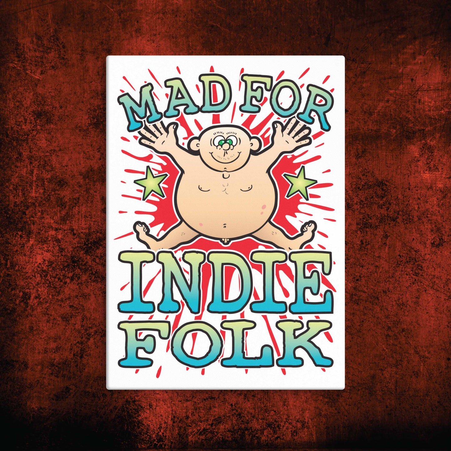 Indie Folk  Canvas Print 30x40cm