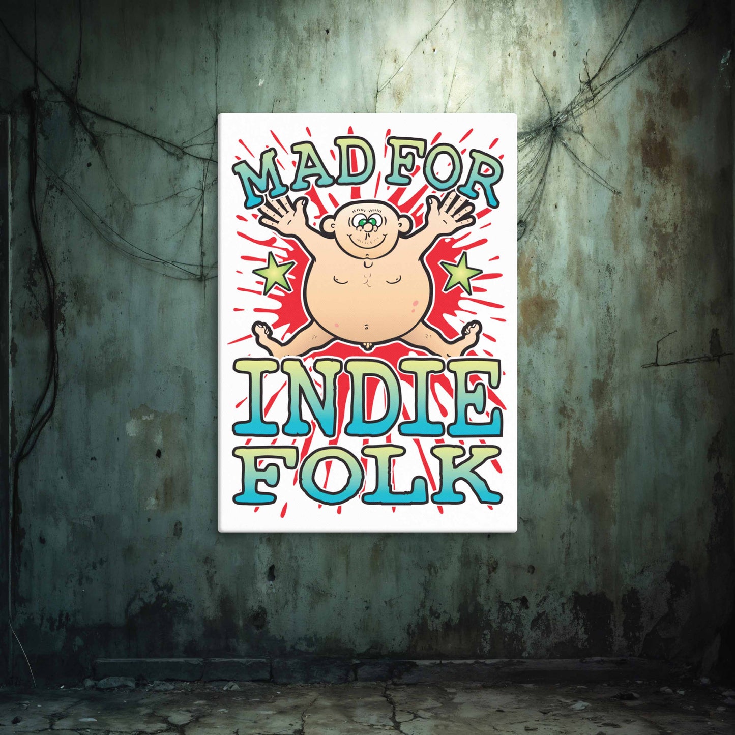 Indie Folk Canvas Print 51x71cm