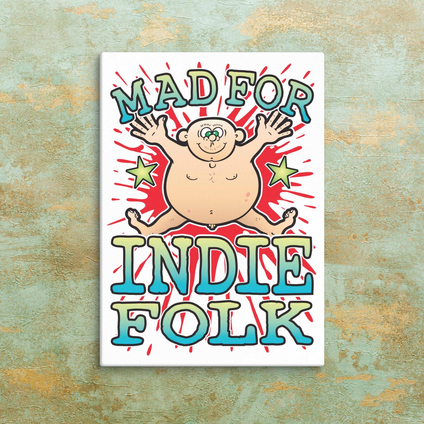 Indie Folk Canvas Print 51x71cm