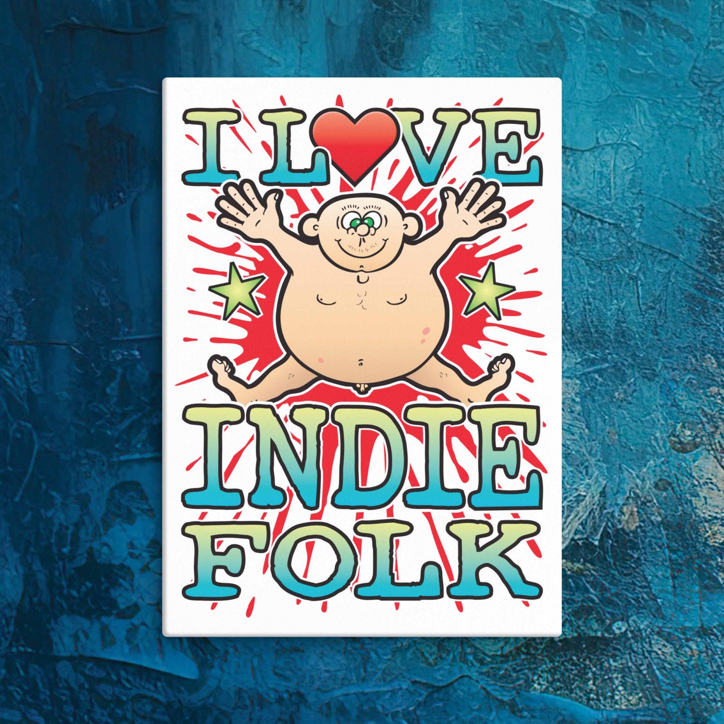 Indie Folk Canvas Print 30x40cm
