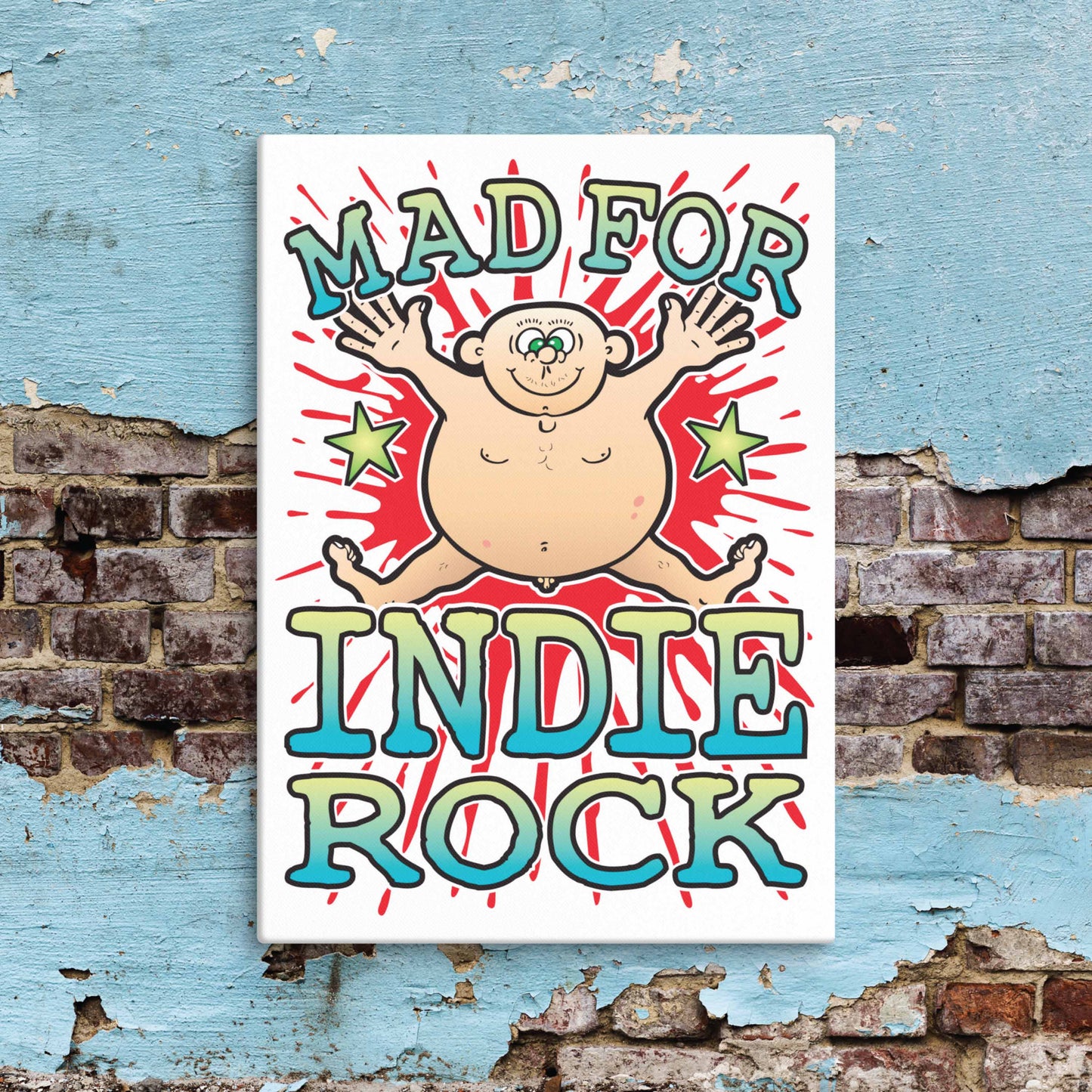 Indie Rock Canvas Print 30x40cm