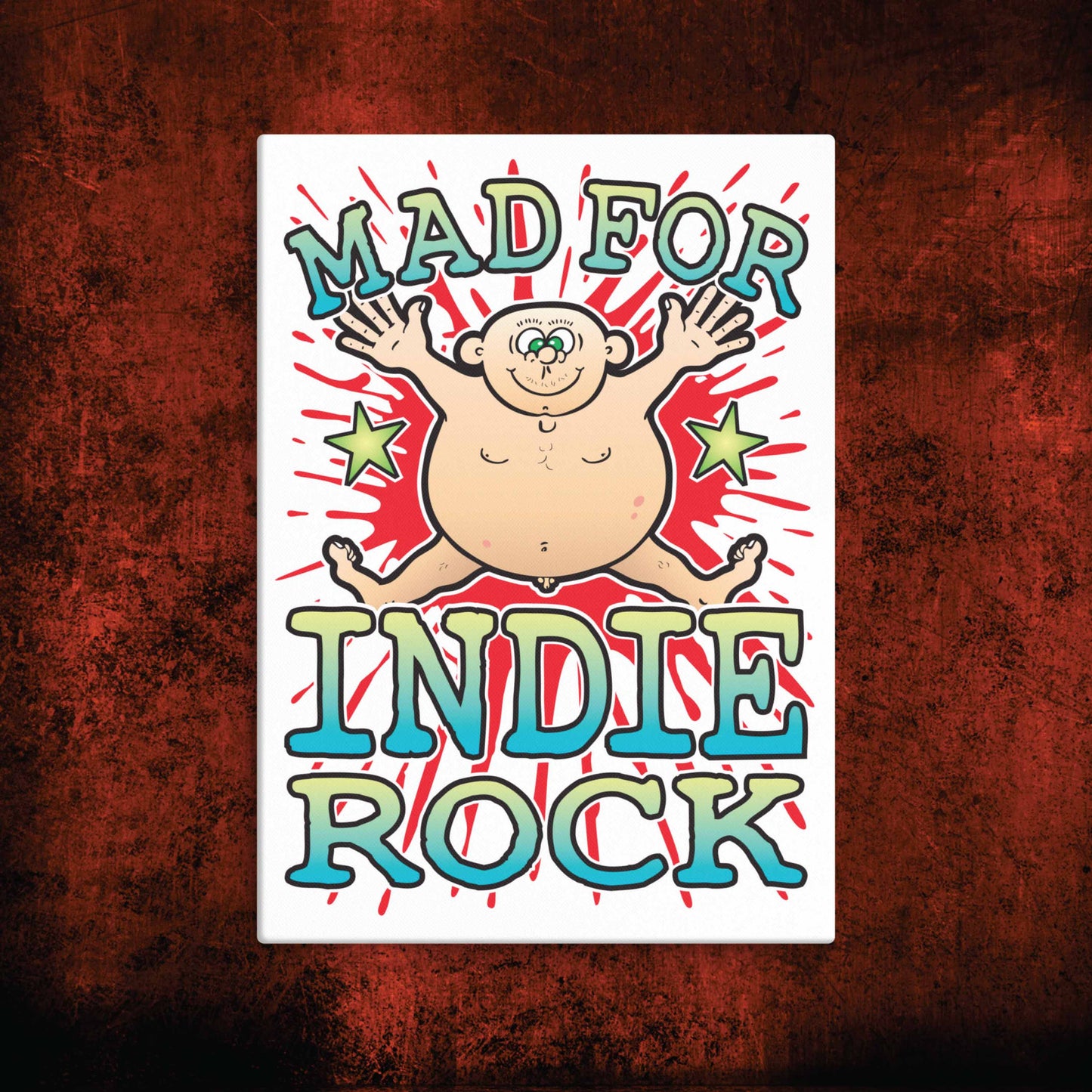 Indie Rock Canvas Print 30x40cm