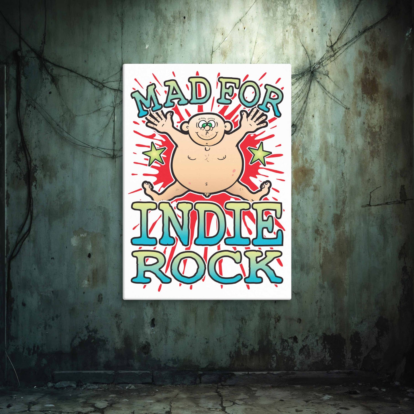 Indie Rock Canvas Print 51x71cm