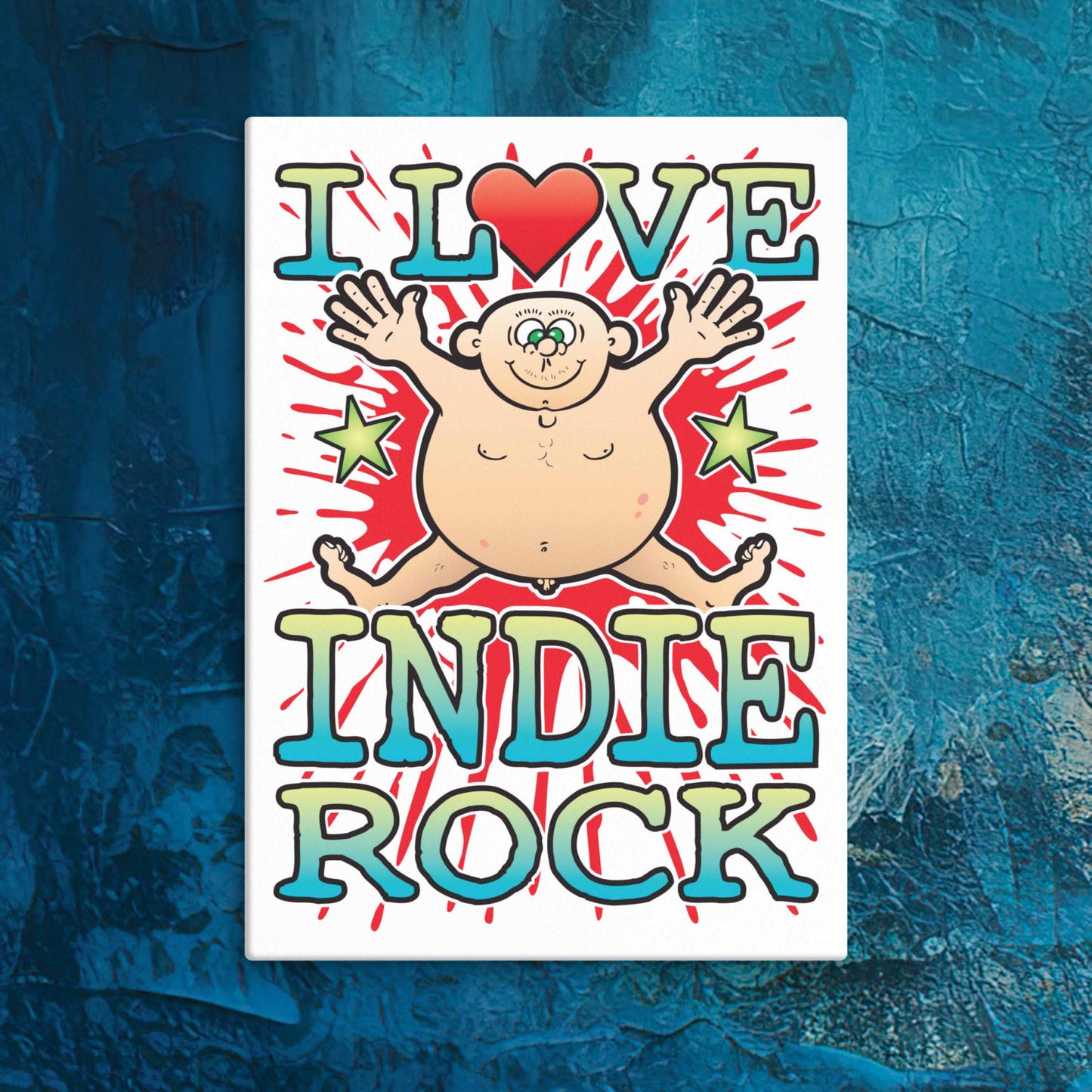 Indie Rock Canvas Print 30x40cm