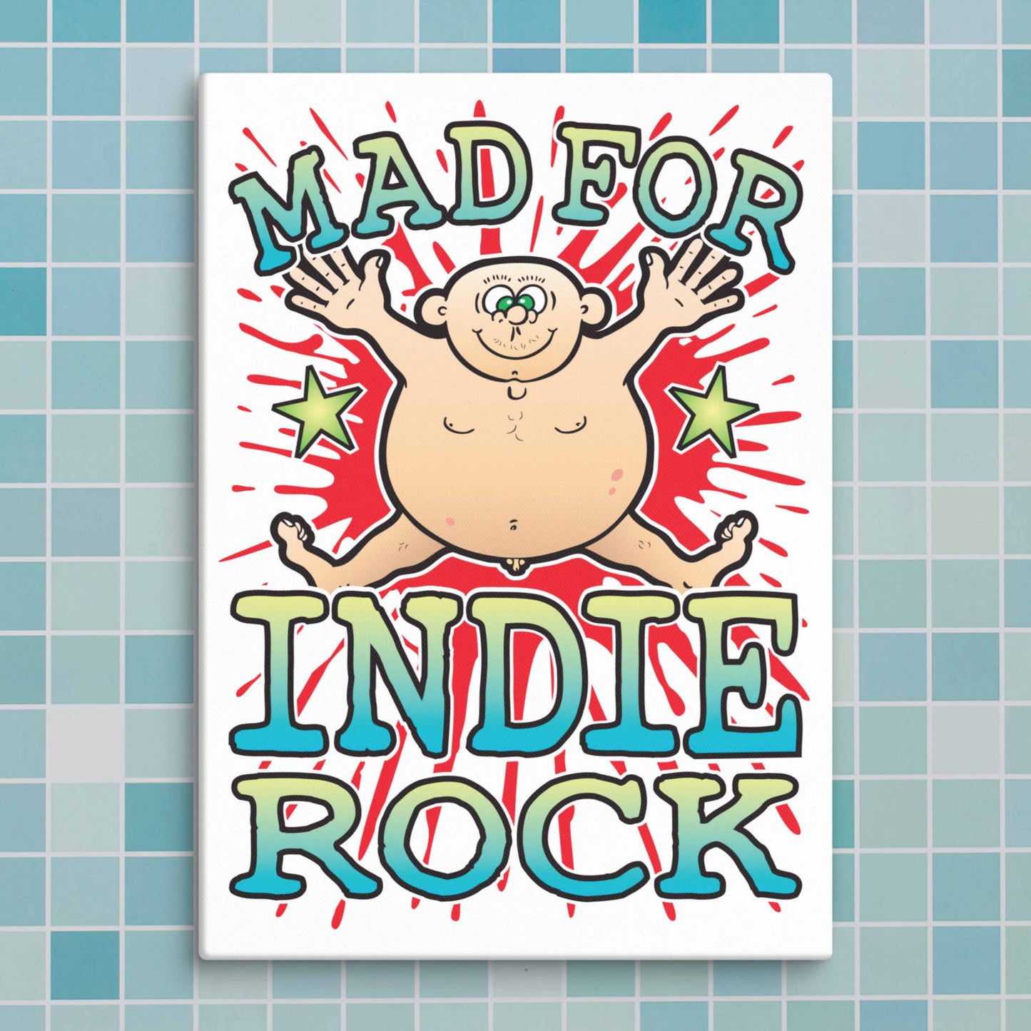 Indie Rock Canvas Print 30x40cm